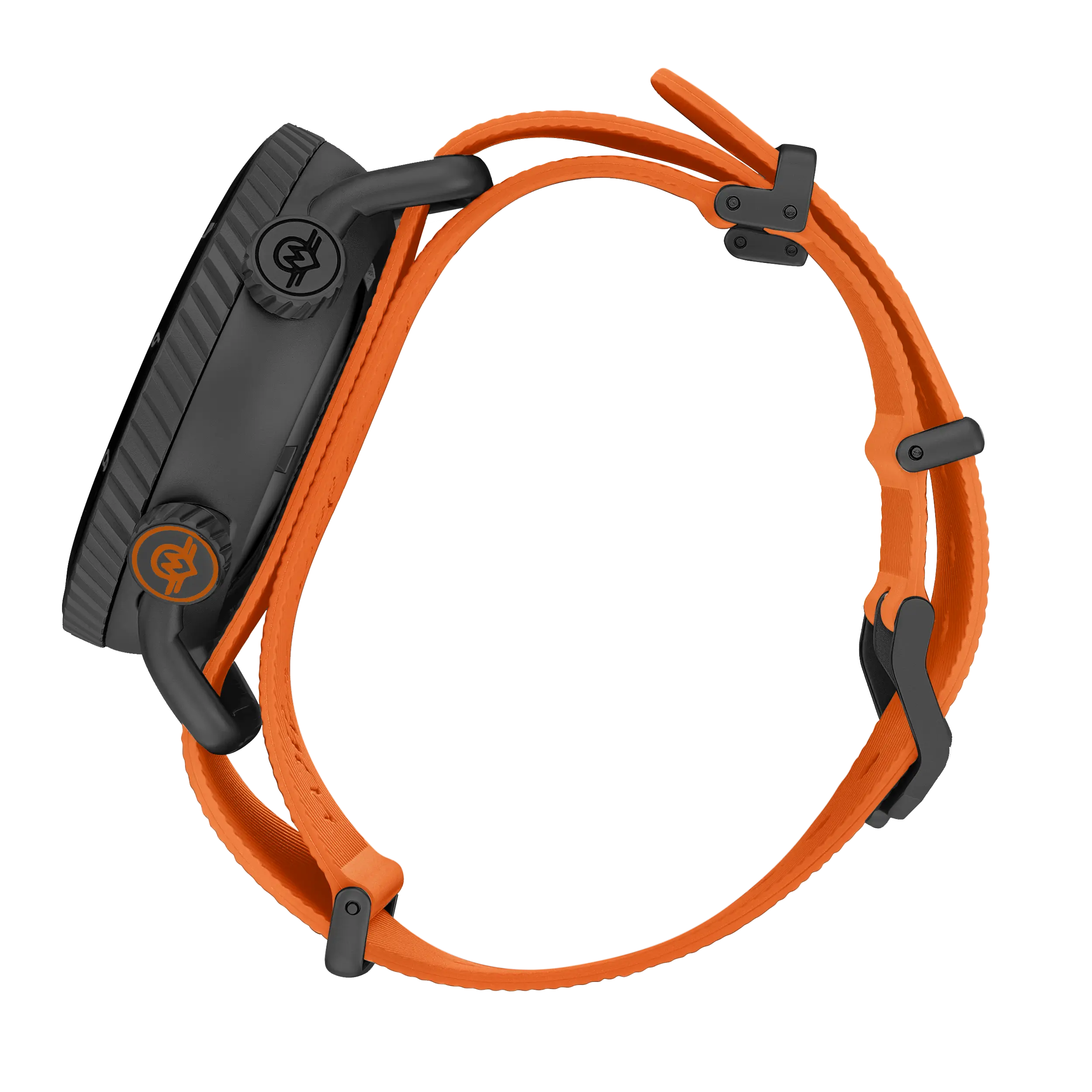 MONRO ADVENTURE MA-7 NIGHT FIRE, Automatic GMT Worldtimer, 44mm Stainless Steel, Orange Dial