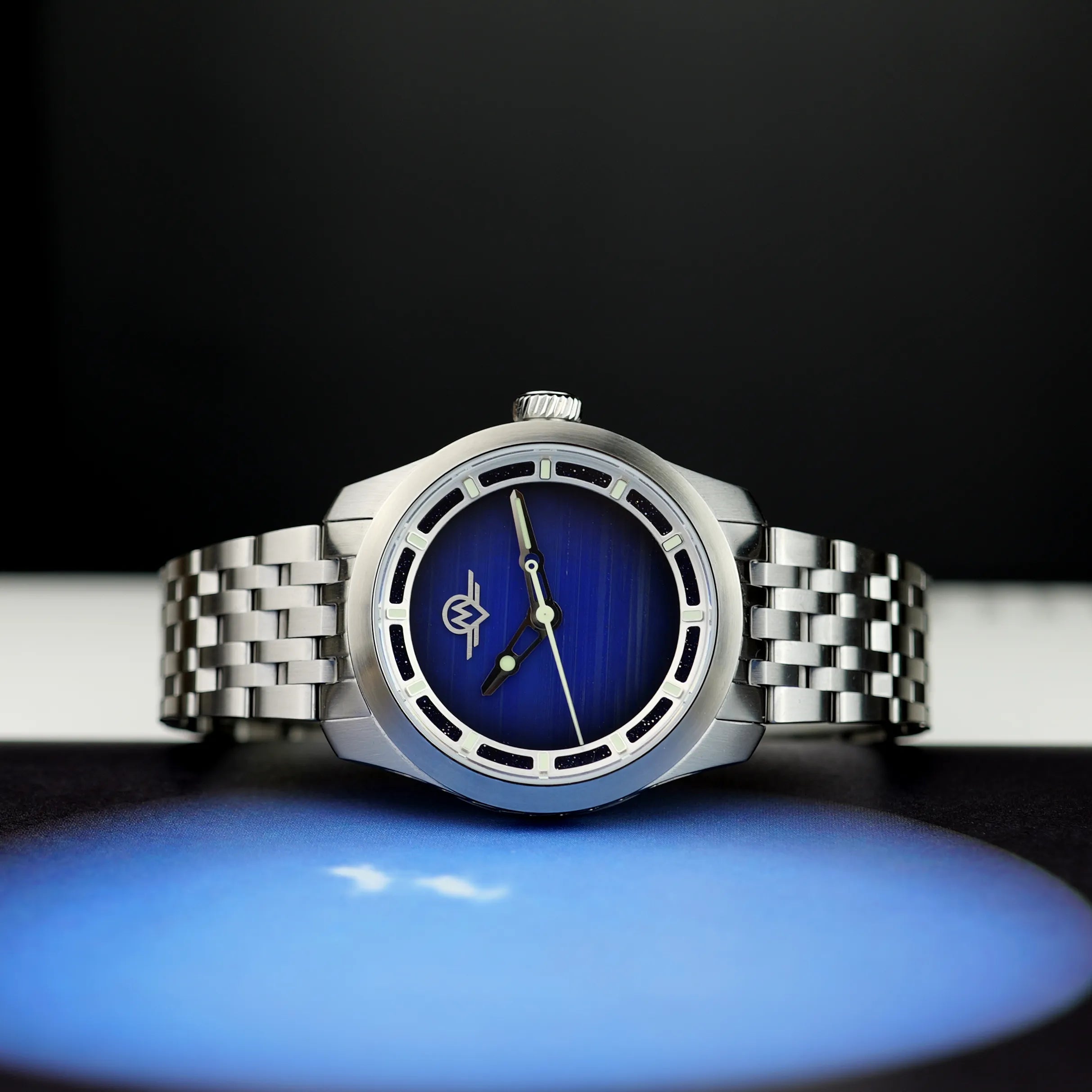 MONRO LUNA ADVENTURE MLA-PAB PLANET AGATE, 9039 Automatic Watch, 39mm Stainless Steel