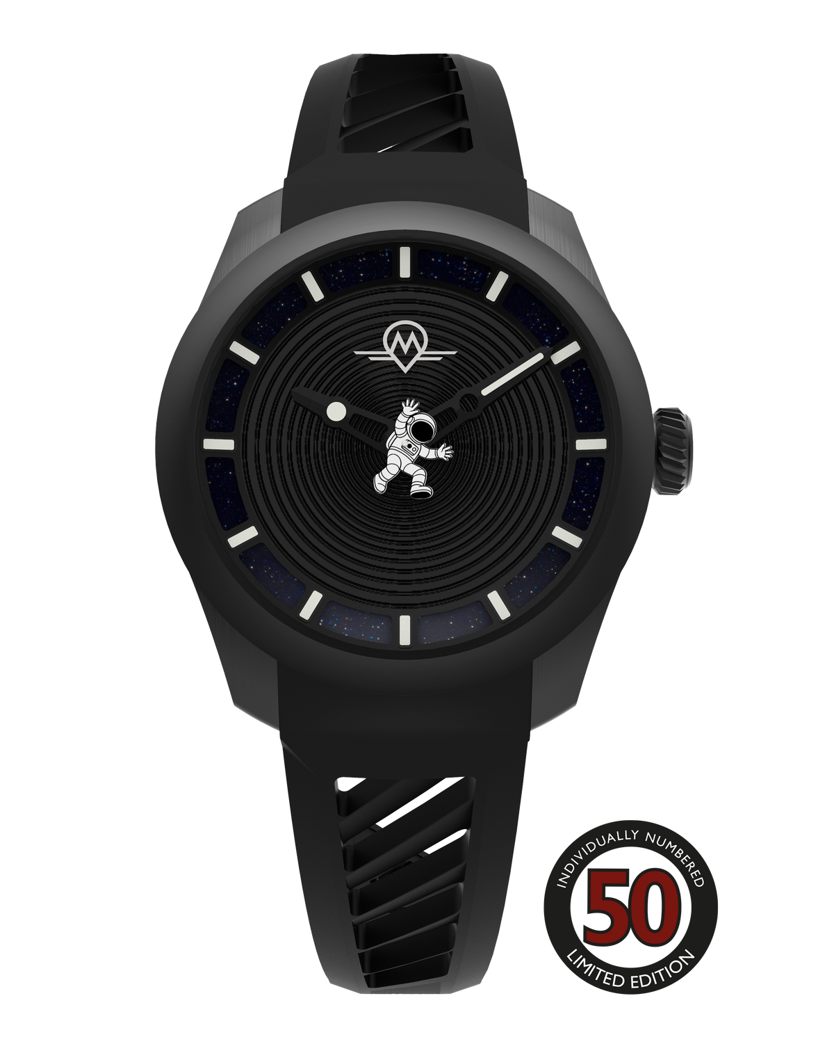 SUBSCRIBER ACCESS MONRO LUNA ADVENTURE MLA-PNR POINT OF NO RETURN, 9039 Automatic Watch, 39mm EPDM Rubber