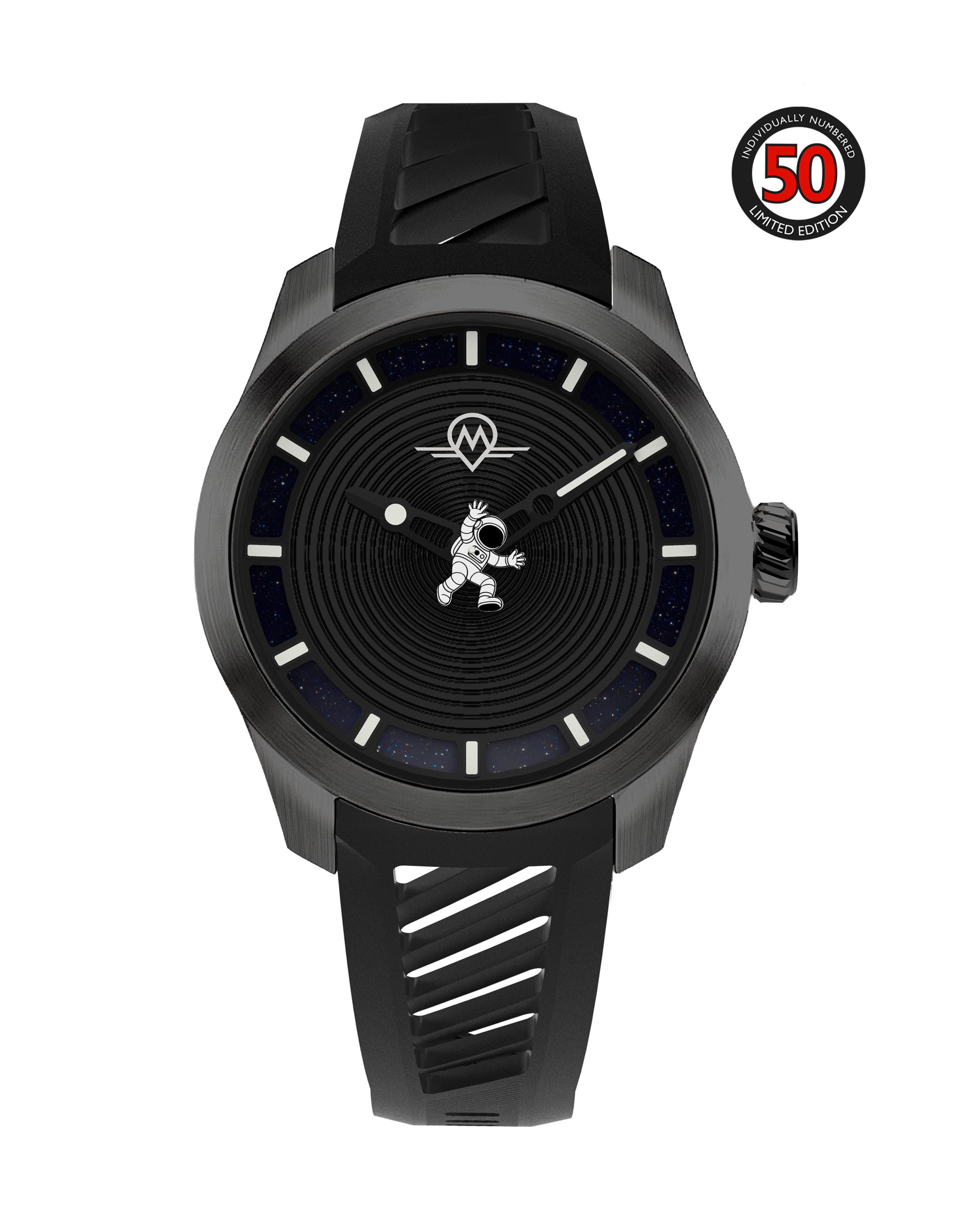 MONRO LUNA ADVENTURE MLA-PNR POINT OF NO RETURN, 9039 Automatic Watch, 39mm EPDM Rubber