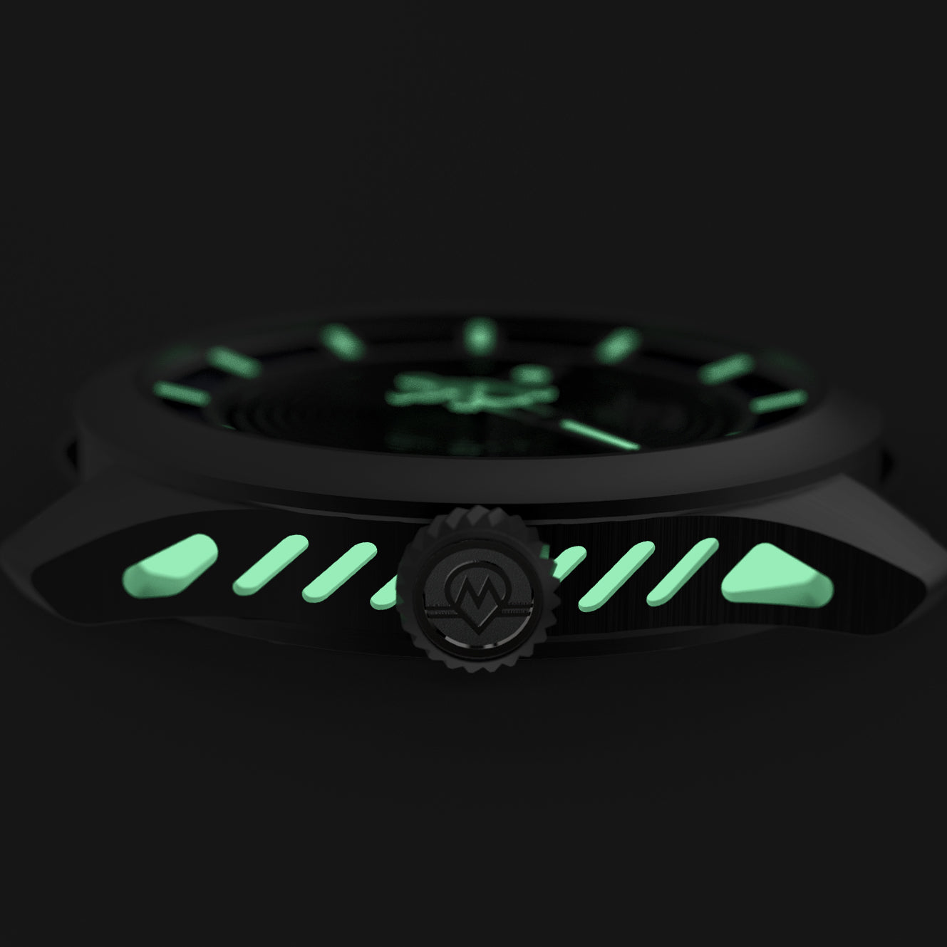 MONRO LUNA ADVENTURE MLA-PNR POINT OF NO RETURN, 9039 Automatic Watch, 39mm EPDM Rubber