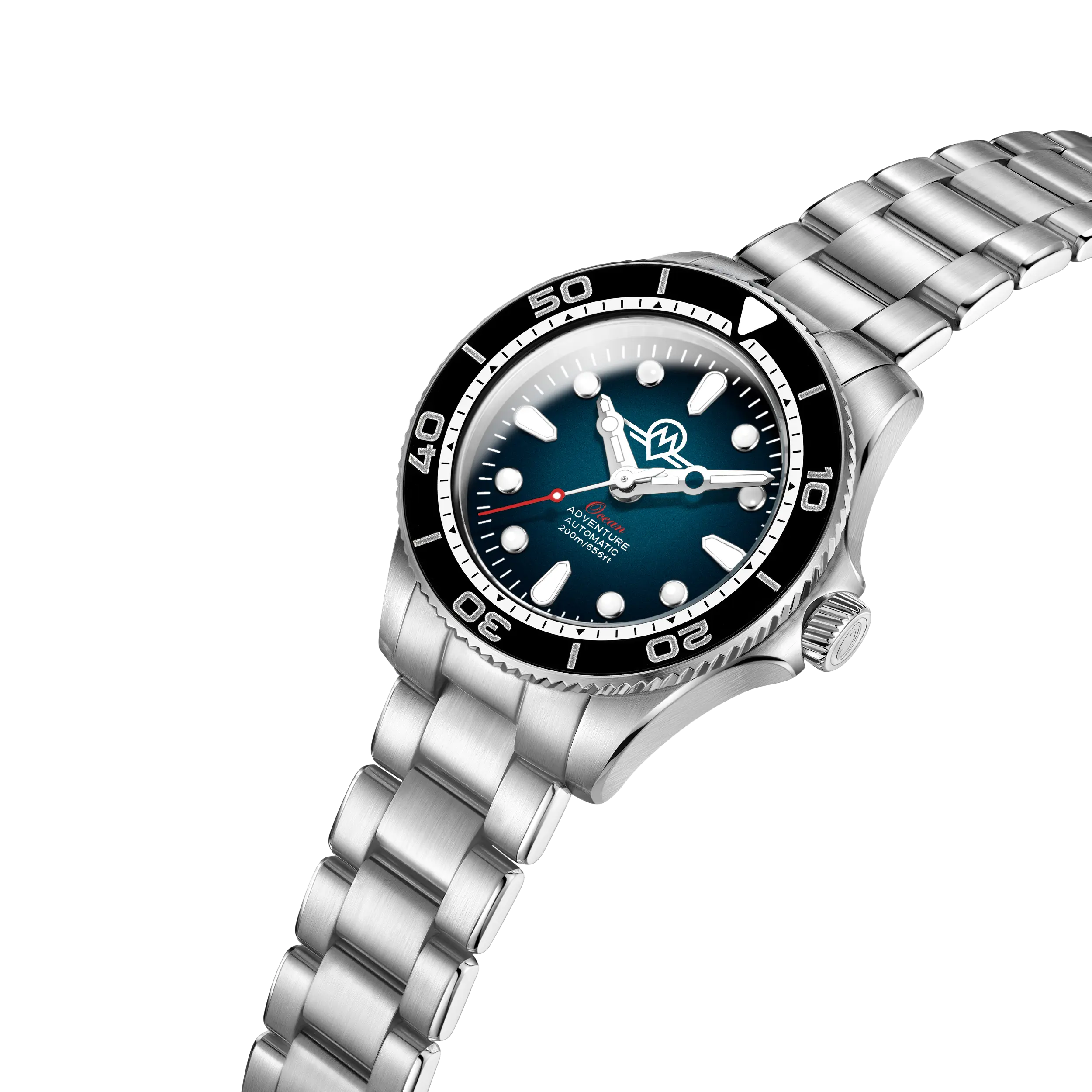 MONRO OCEAN ADVENTURE MOA-1 ATLANTIC BLUE, Automatic Dive Watch, 41mm Stainless Steel, Blue Dial