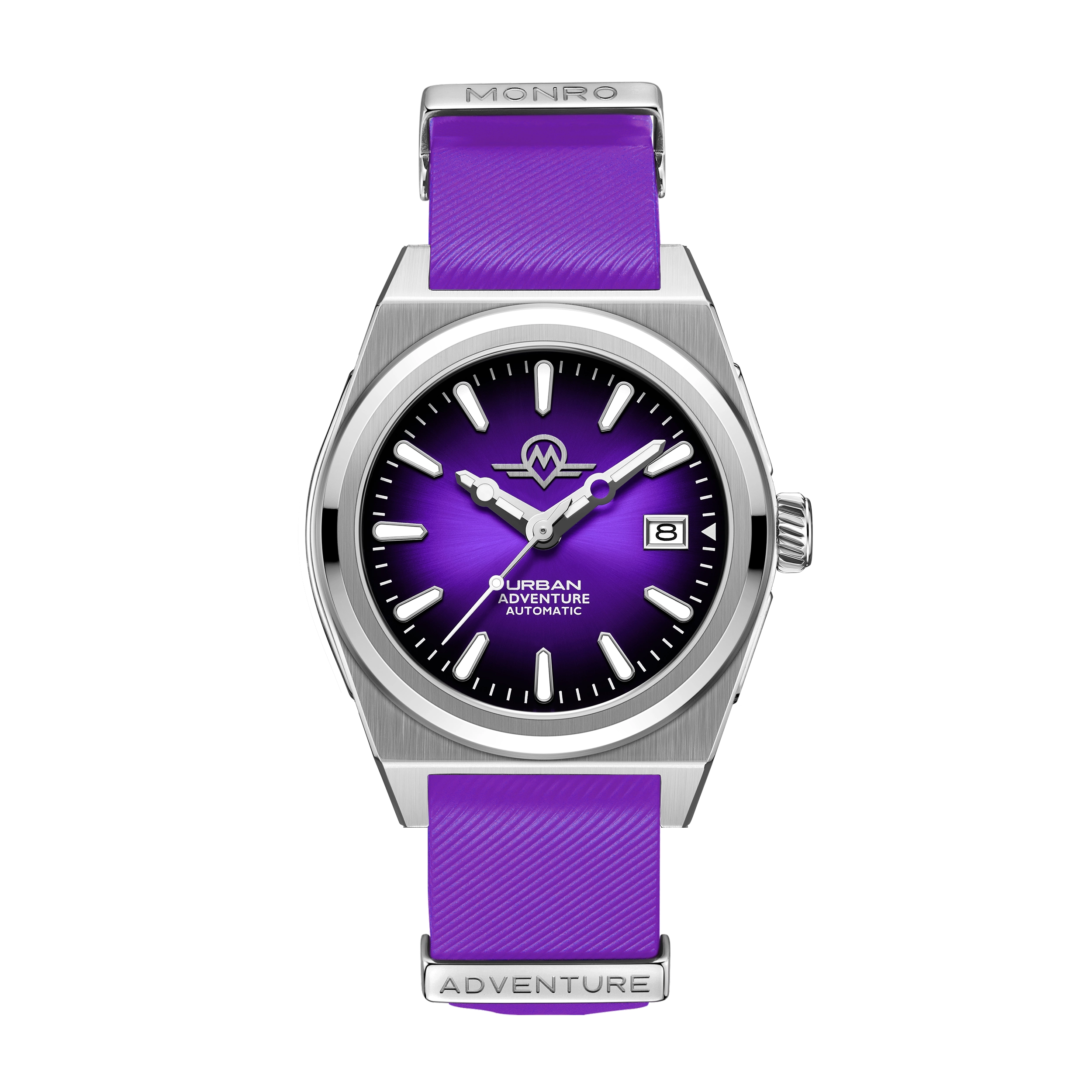 MONRO URBAN ADVENTURE MUA-A3, Automatic, 40mm Stainless Steel, Purple Dial