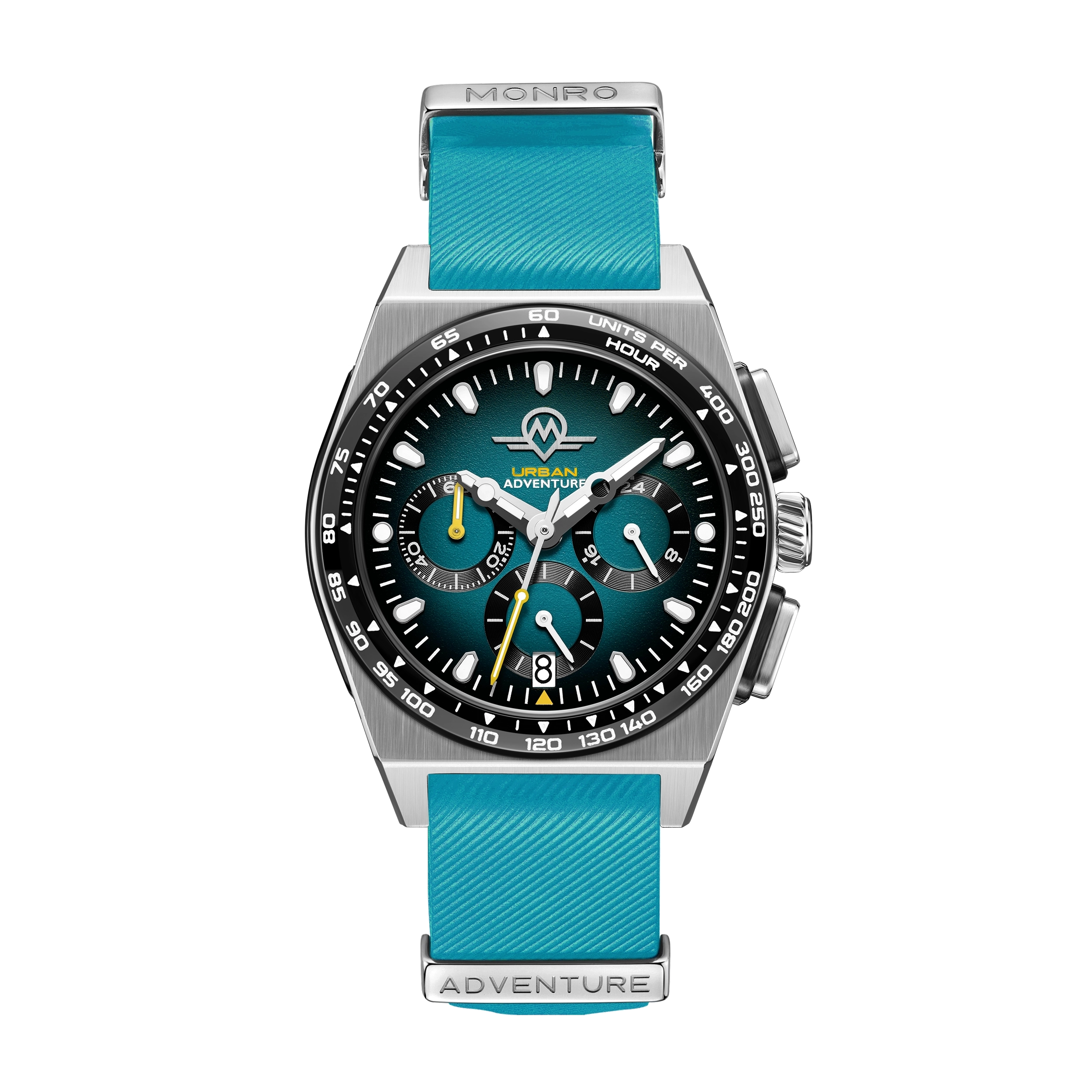 MONRO URBAN ADVENTURE MUA-C3, Mechaquartz Chronograph, 40mm Stainless Steel, Green Dial