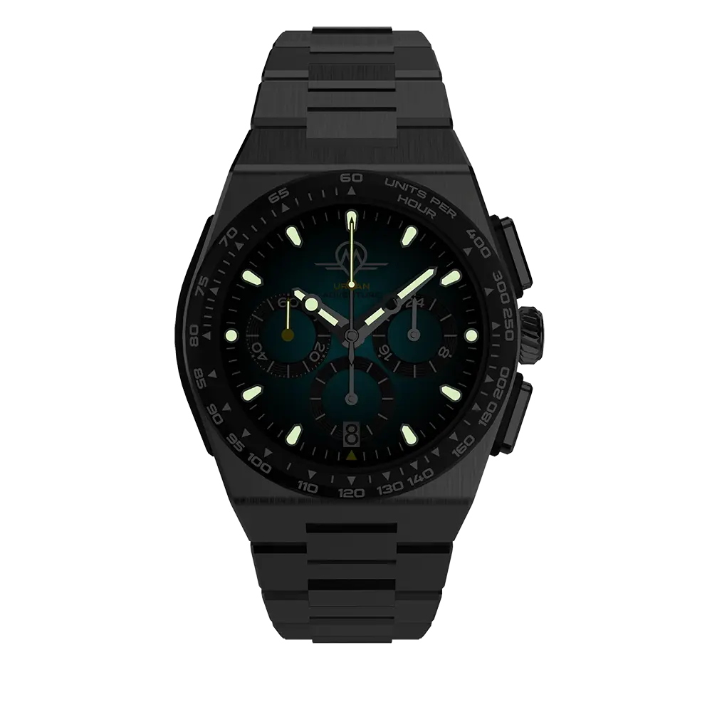 MONRO URBAN ADVENTURE MUA-C3, Mechaquartz Chronograph, 40mm Stainless Steel, Green Dial