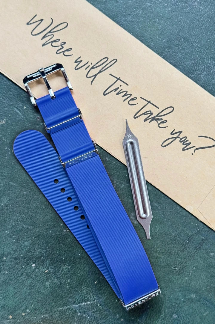 NBR Rubber Watch Strap - Bright Blue