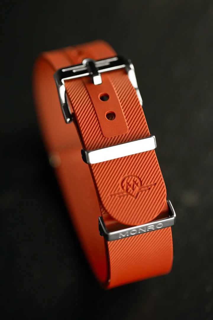 NBR Rubber Watch Strap - Orange