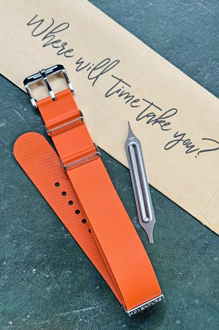 NBR Rubber Watch Strap - Orange