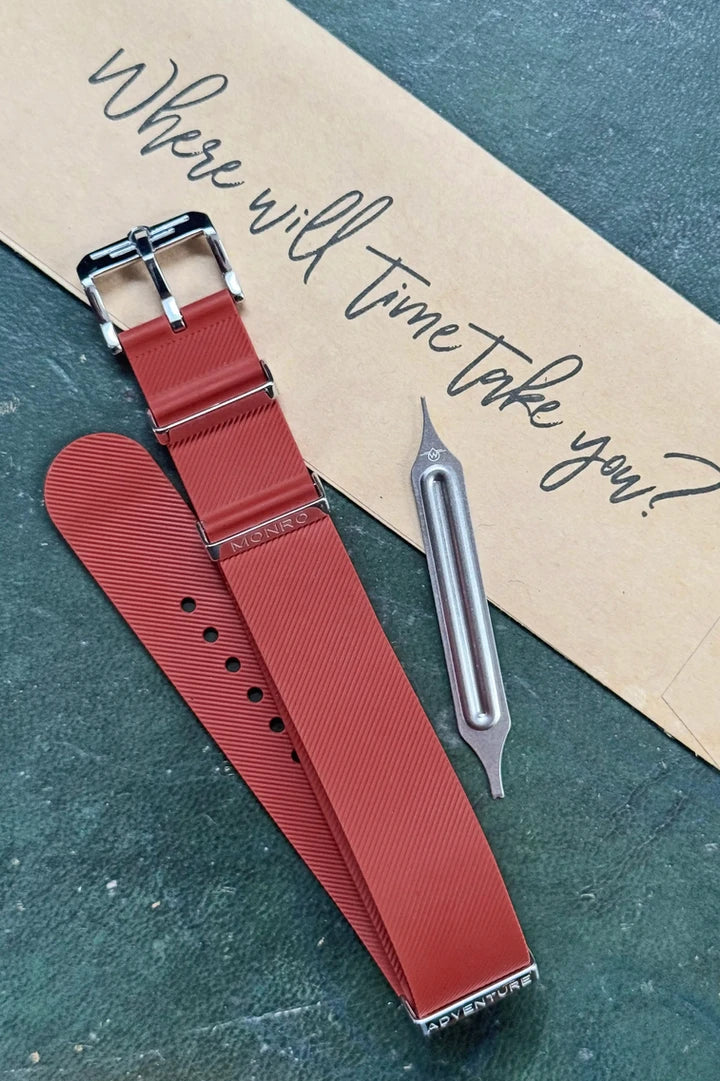NBR Rubber Watch Strap - Red