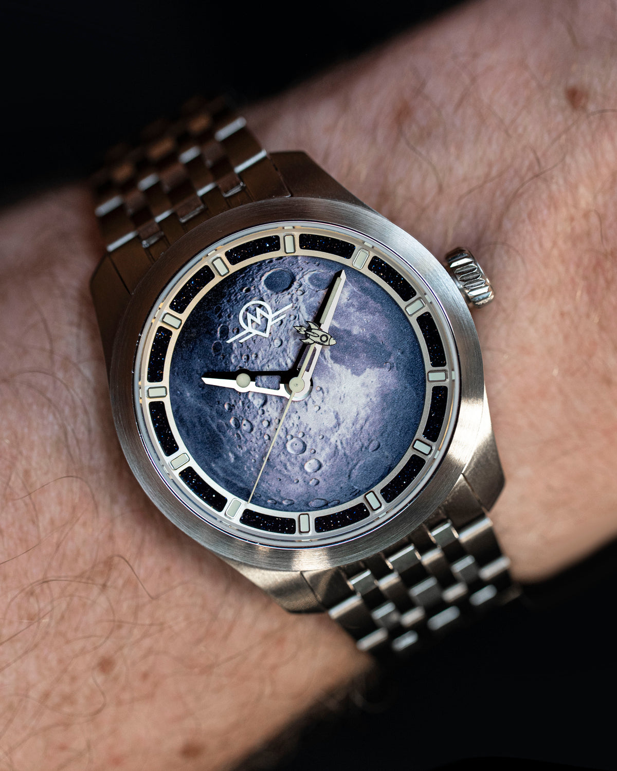 COMING SOON MONRO LUNA ADVENTURE MLA-FTM FLY ME TO THE MOON, 9039 Automatic Watch, 39mm Stainless Steel