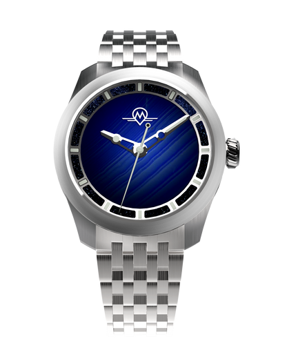 MONRO LUNA ADVENTURE MLA-PAB PLANET AGATE, 9039 Automatic Watch, 39mm Stainless Steel