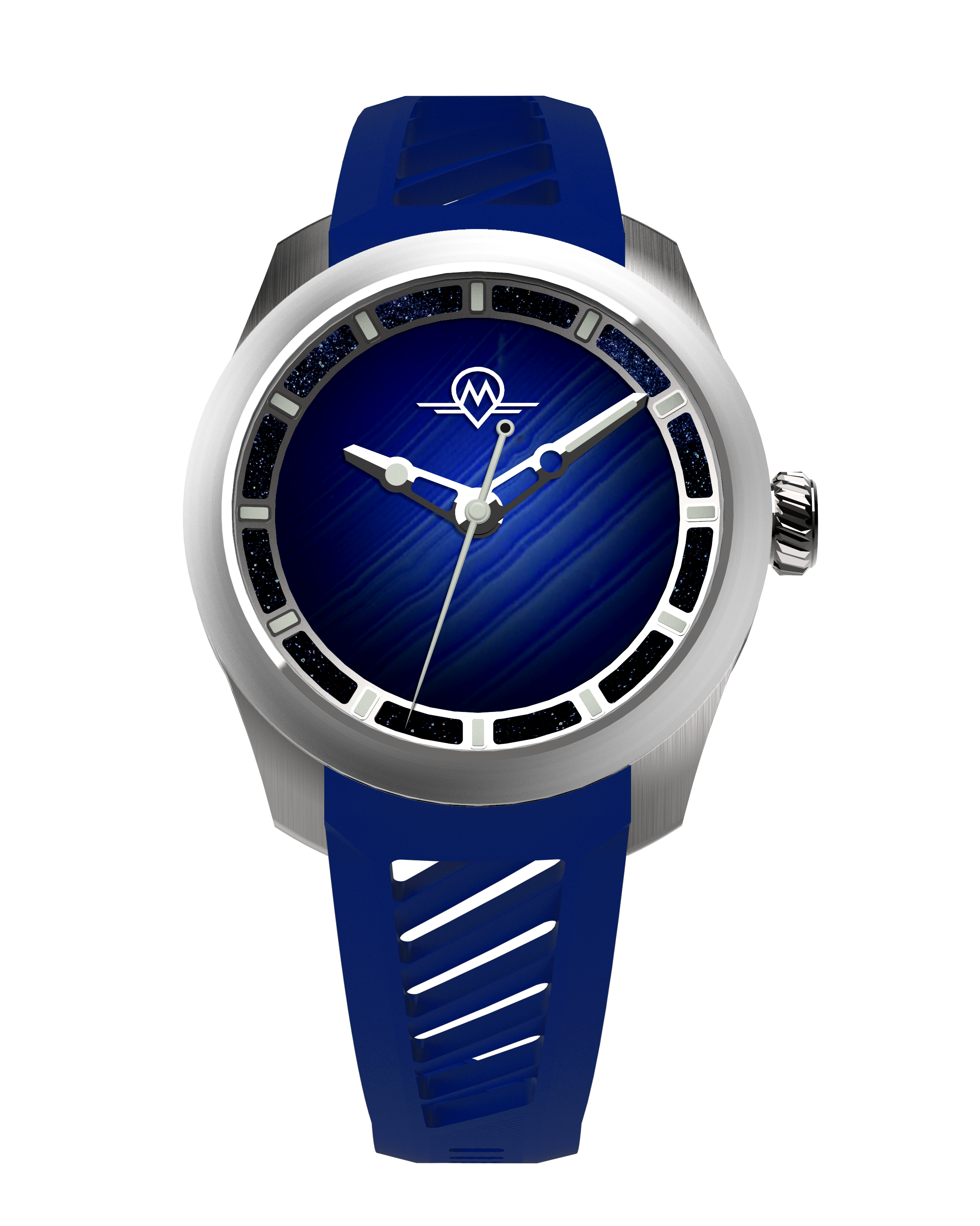 MONRO LUNA ADVENTURE MLA-PAR PLANET AGATE, 9039 Automatic Watch, 39mm EPDM Rubber