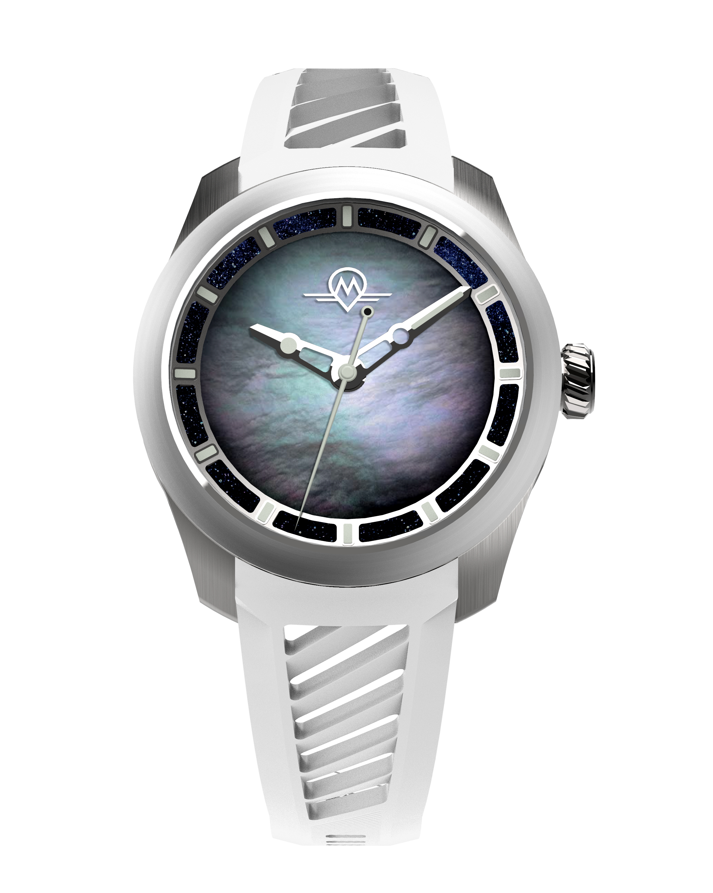 MONRO LUNA ADVENTURE MLA-PPR PLANET PEARL, 9039 Automatic Watch, 39mm EPDM Rubber