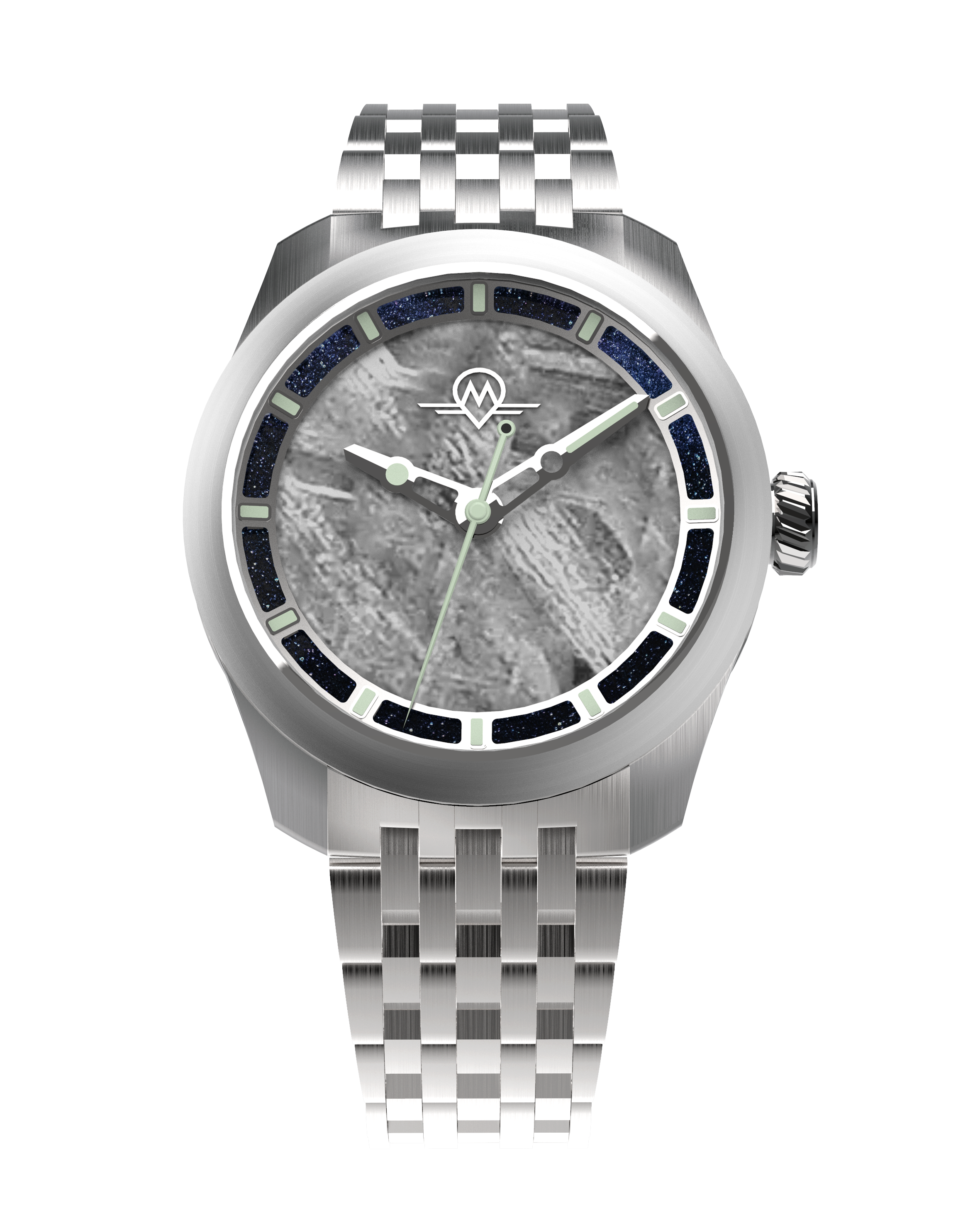 MONRO LUNA ADVENTURE MLA-MEB METEORITE DIAL, 9039 Automatic Watch, 39mm Stainless Steel