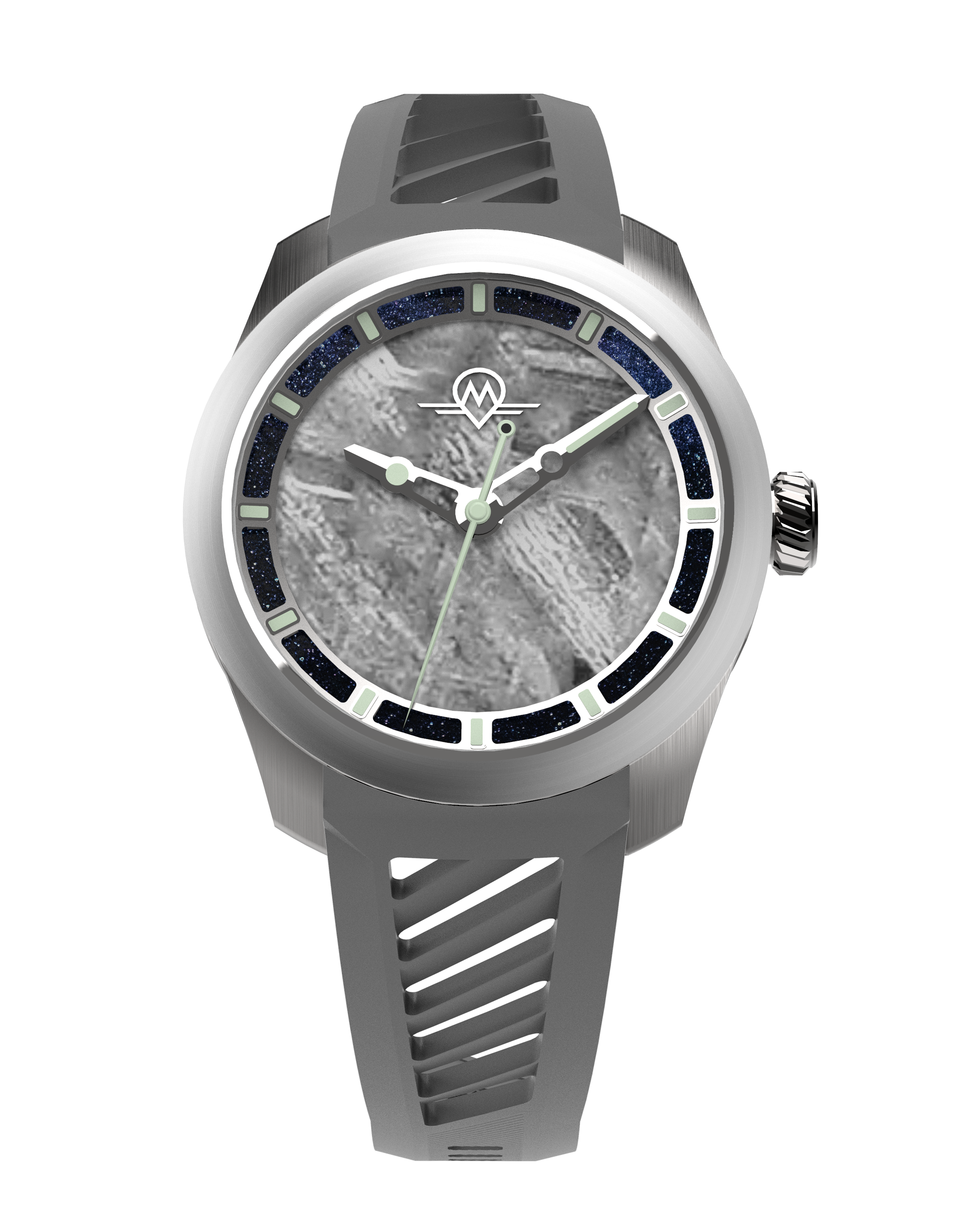 MONRO LUNA ADVENTURE MLA-MER METEORITE DIAL, 9039 Automatic Watch, 39mm EPDM Rubber