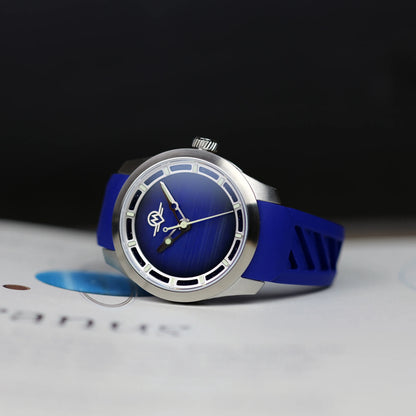 MONRO LUNA ADVENTURE MLA-PAR PLANET AGATE, 9039 Automatic Watch, 39mm EPDM Rubber