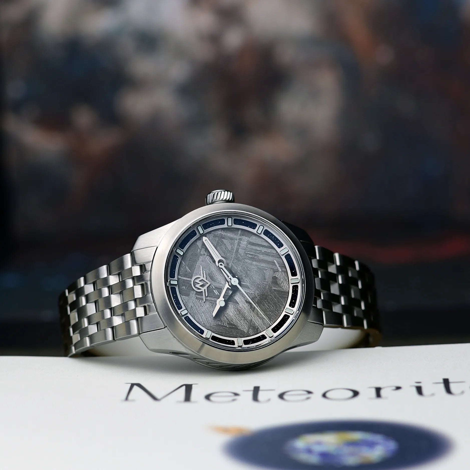 MONRO LUNA ADVENTURE MLA-MEB METEORITE DIAL, 9039 Automatic Watch, 39mm Stainless Steel