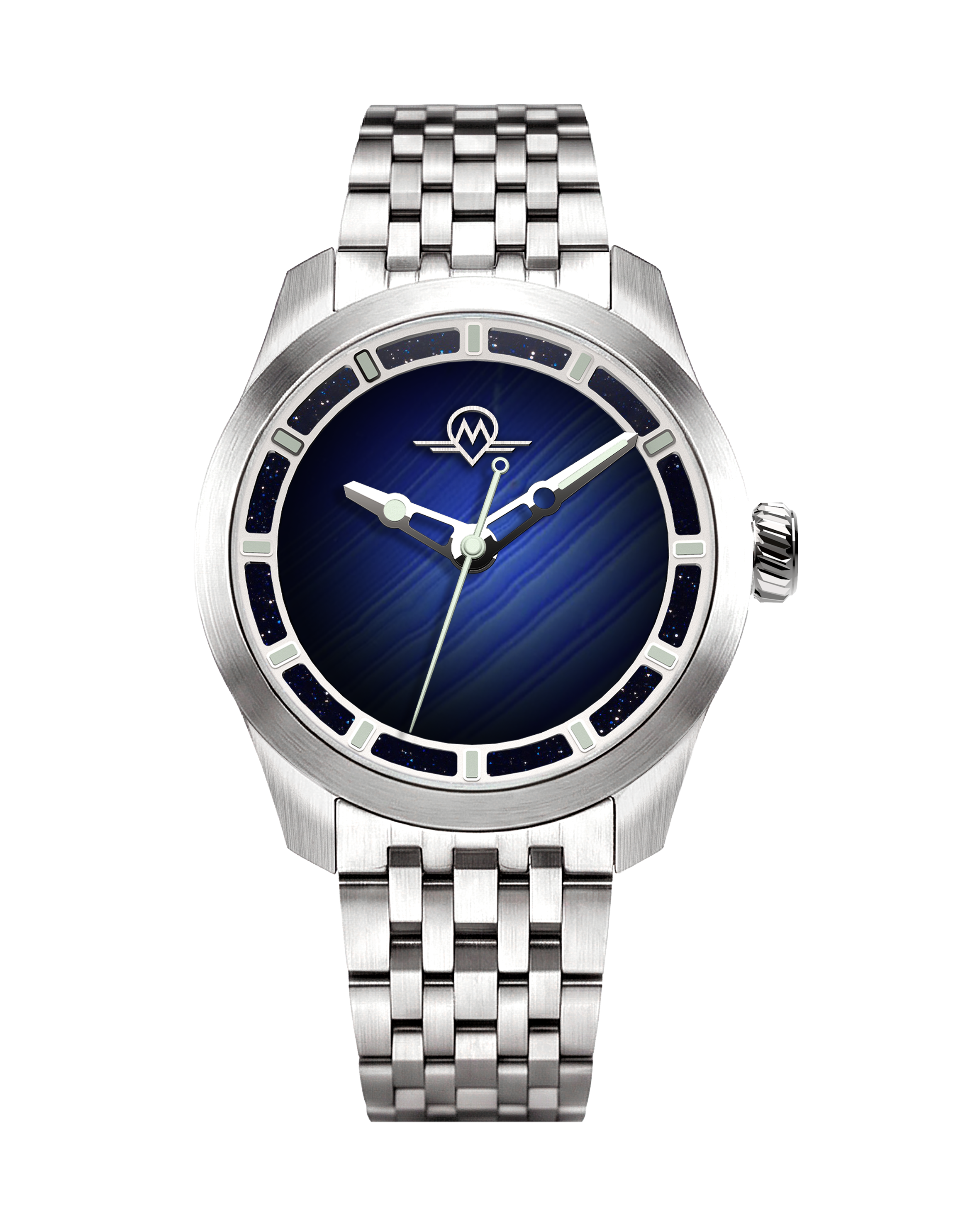 MONRO LUNA ADVENTURE MLA-PAB PLANET AGATE, 9039 Automatic Watch, 39mm Stainless Steel