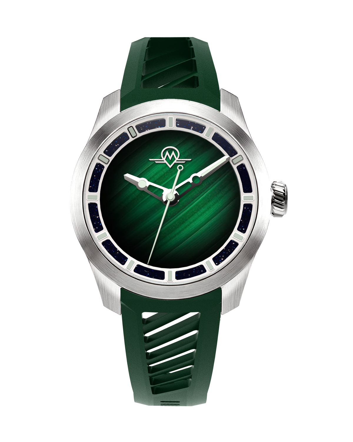MONRO LUNA ADVENTURE MLA-PMR PLANET MALACHITE, 9039 Automatic Watch, 3 ...