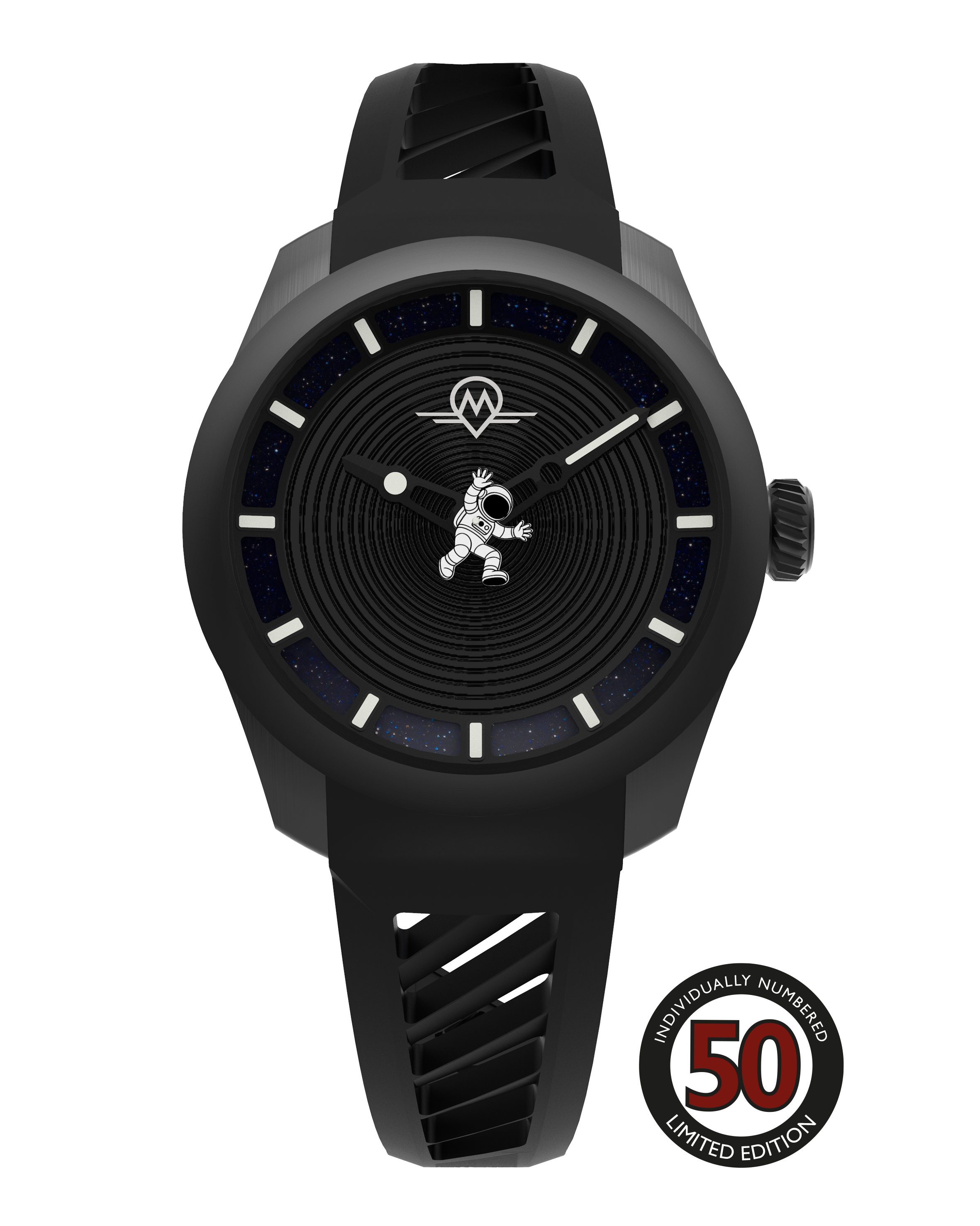 MONRO LUNA ADVENTURE MLA-PNR POINT OF NO RETURN, 9039 Automatic Watch, 39mm EPDM Rubber