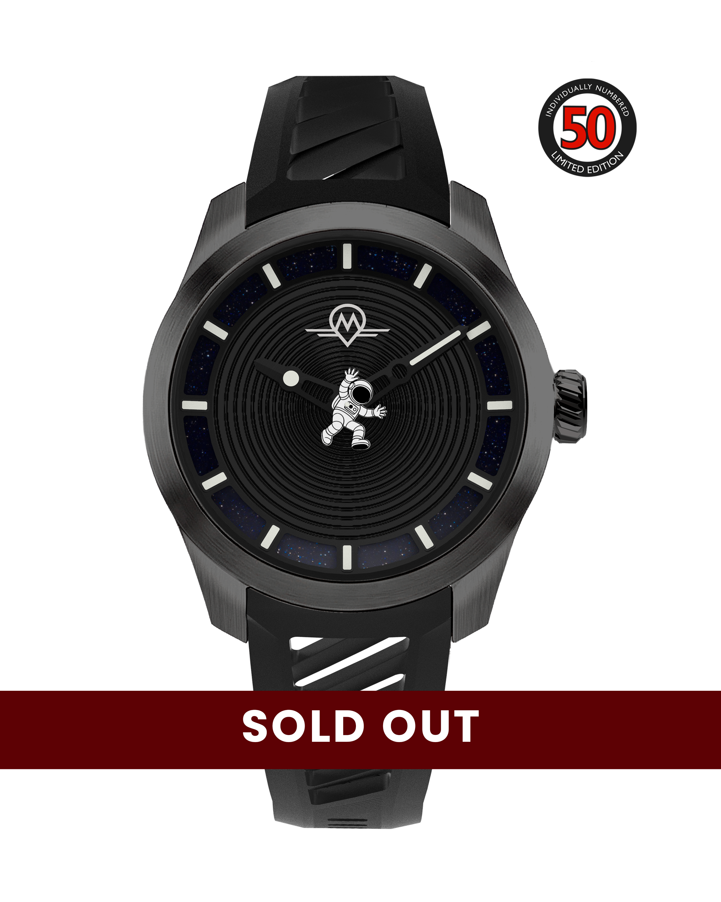 MONRO LUNA ADVENTURE MLA-PNR POINT OF NO RETURN, 9039 Automatic Watch, 39mm EPDM Rubber