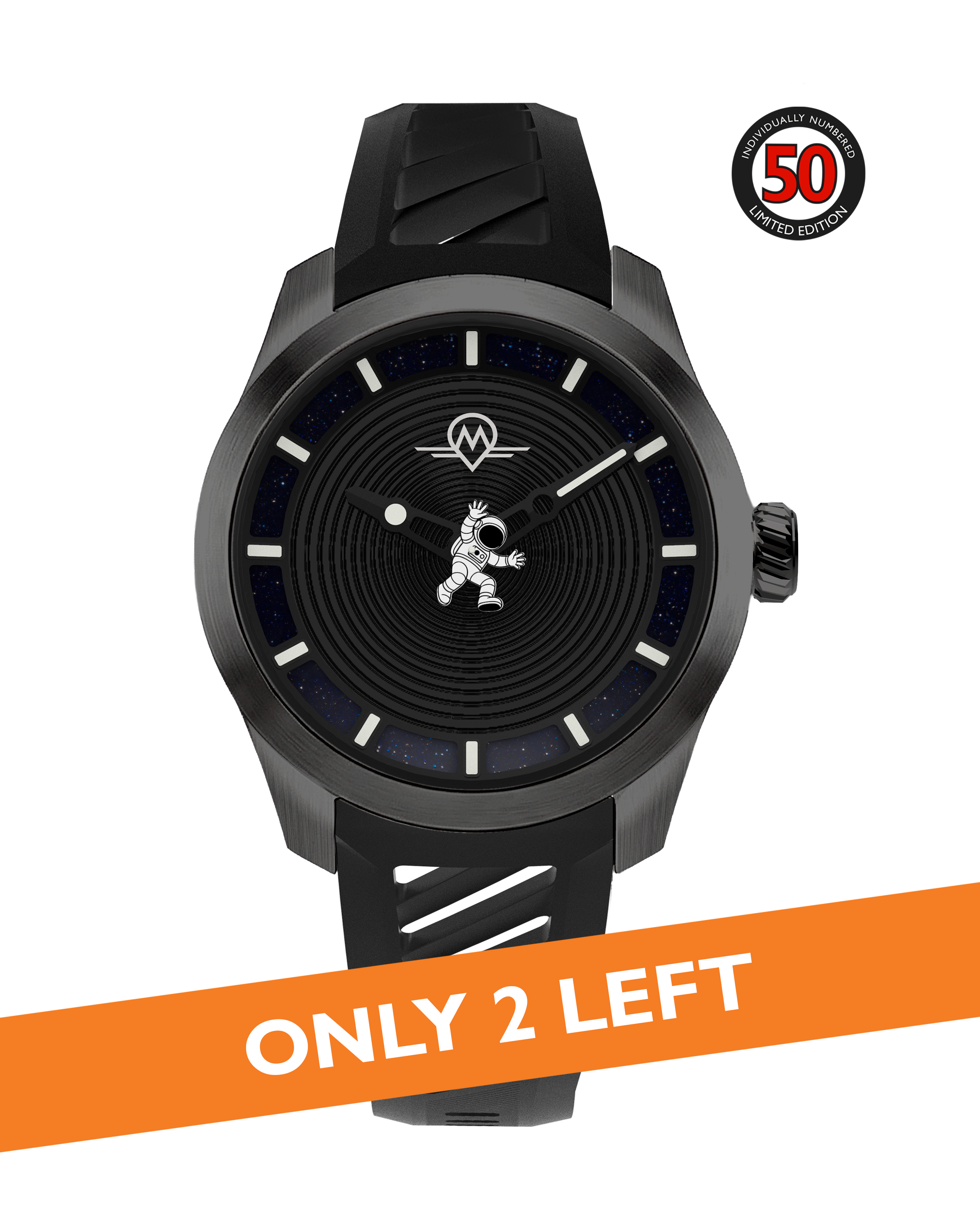 MONRO LUNA ADVENTURE MLA-PNR POINT OF NO RETURN, 9039 Automatic Watch, 39mm EPDM Rubber