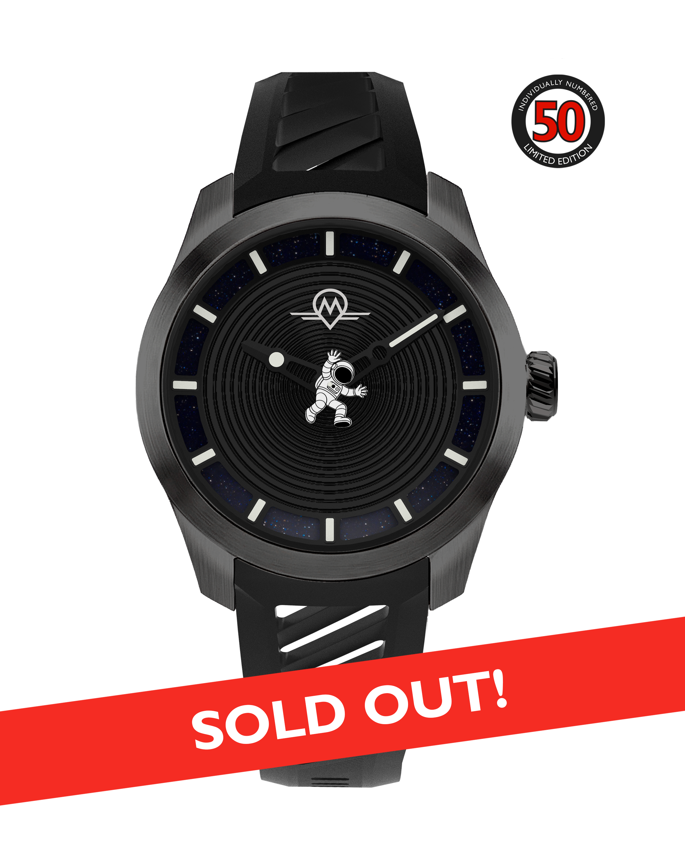 MONRO LUNA ADVENTURE MLA-PNR POINT OF NO RETURN, 9039 Automatic Watch, 39mm EPDM Rubber