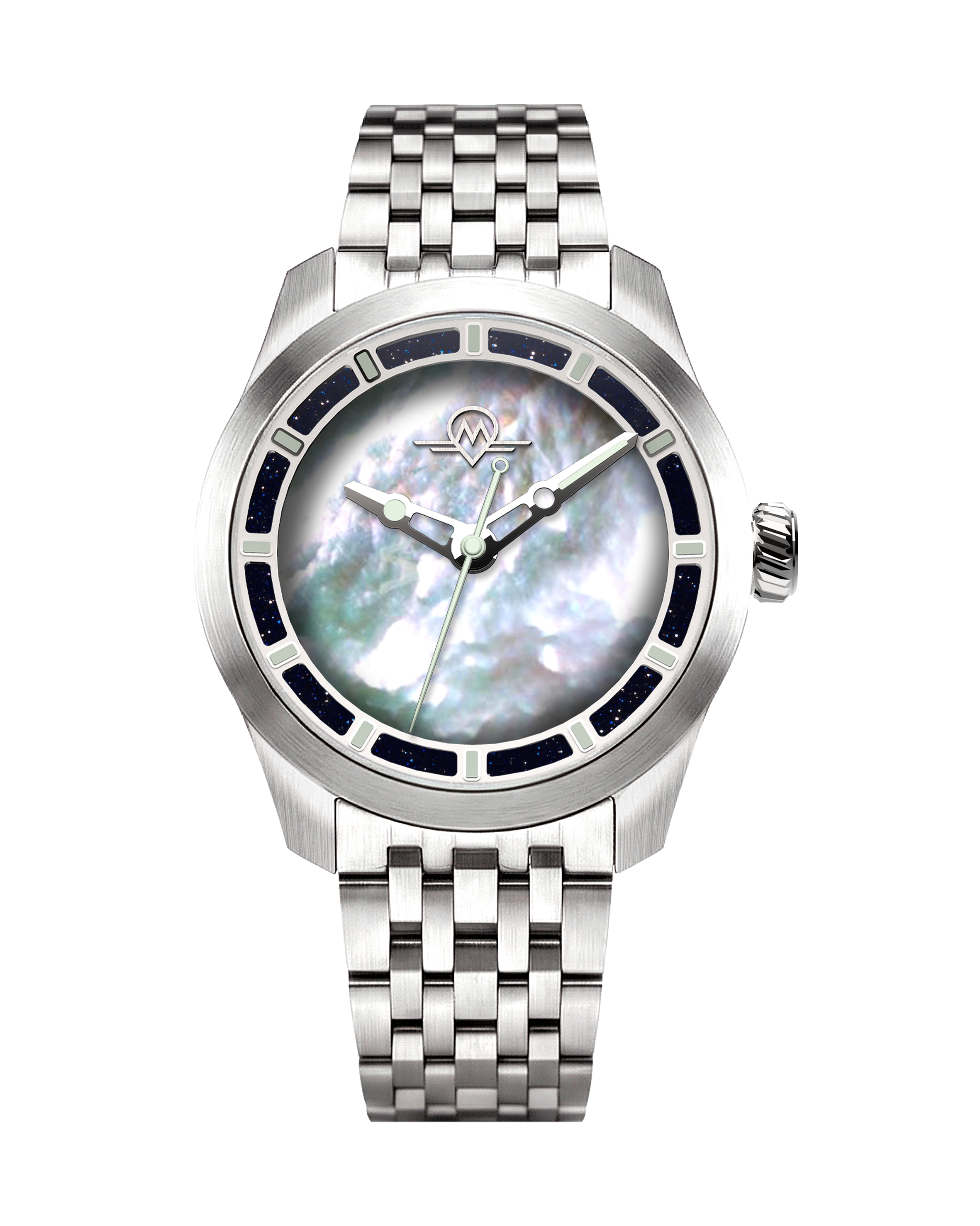 MONRO LUNA ADVENTURE MLA-PPB PLANET PEARL, 9039 Automatic Watch, 39mm Stainless Steel