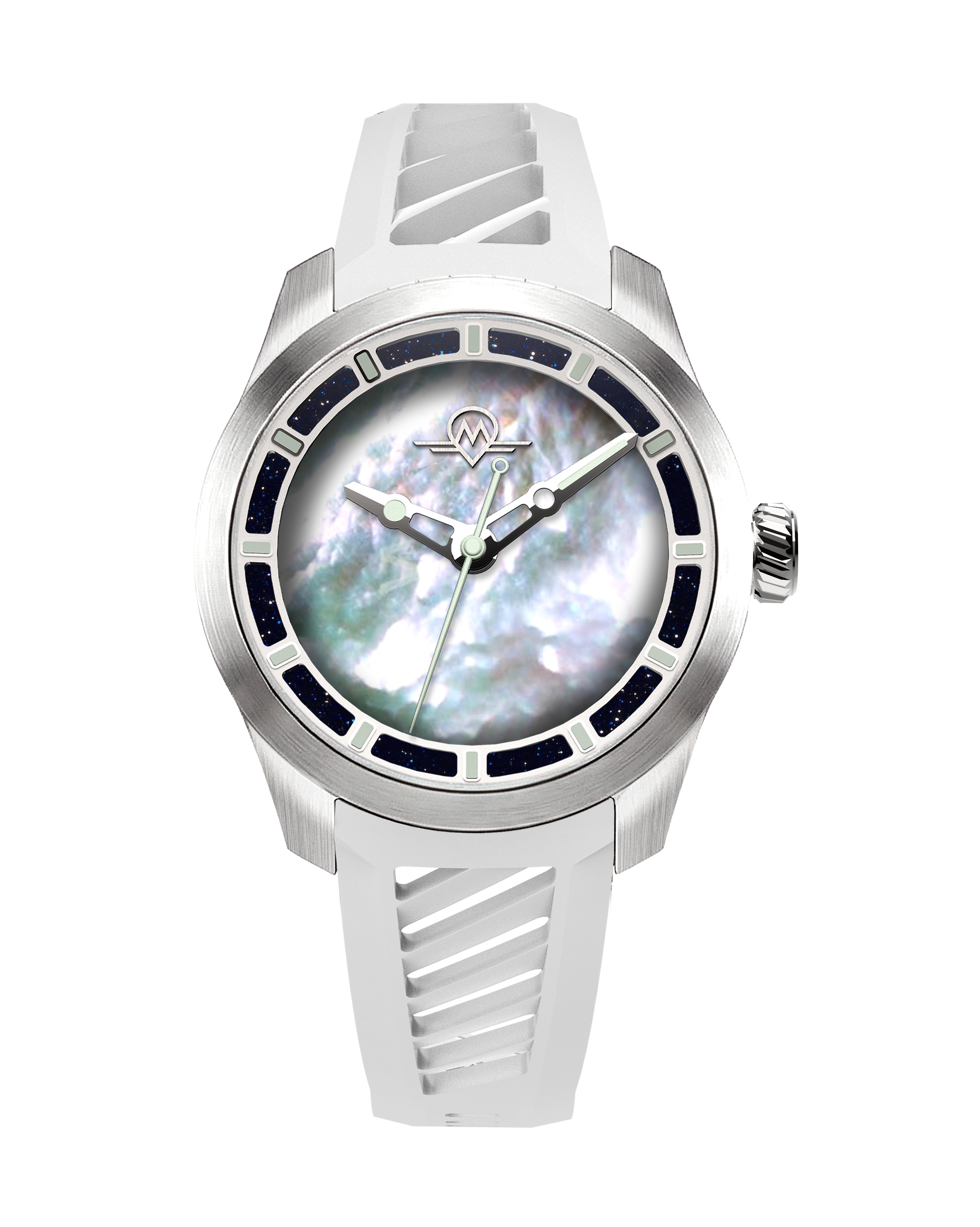 MONRO LUNA ADVENTURE MLA-PPR PLANET PEARL, 9039 Automatic Watch, 39mm EPDM Rubber