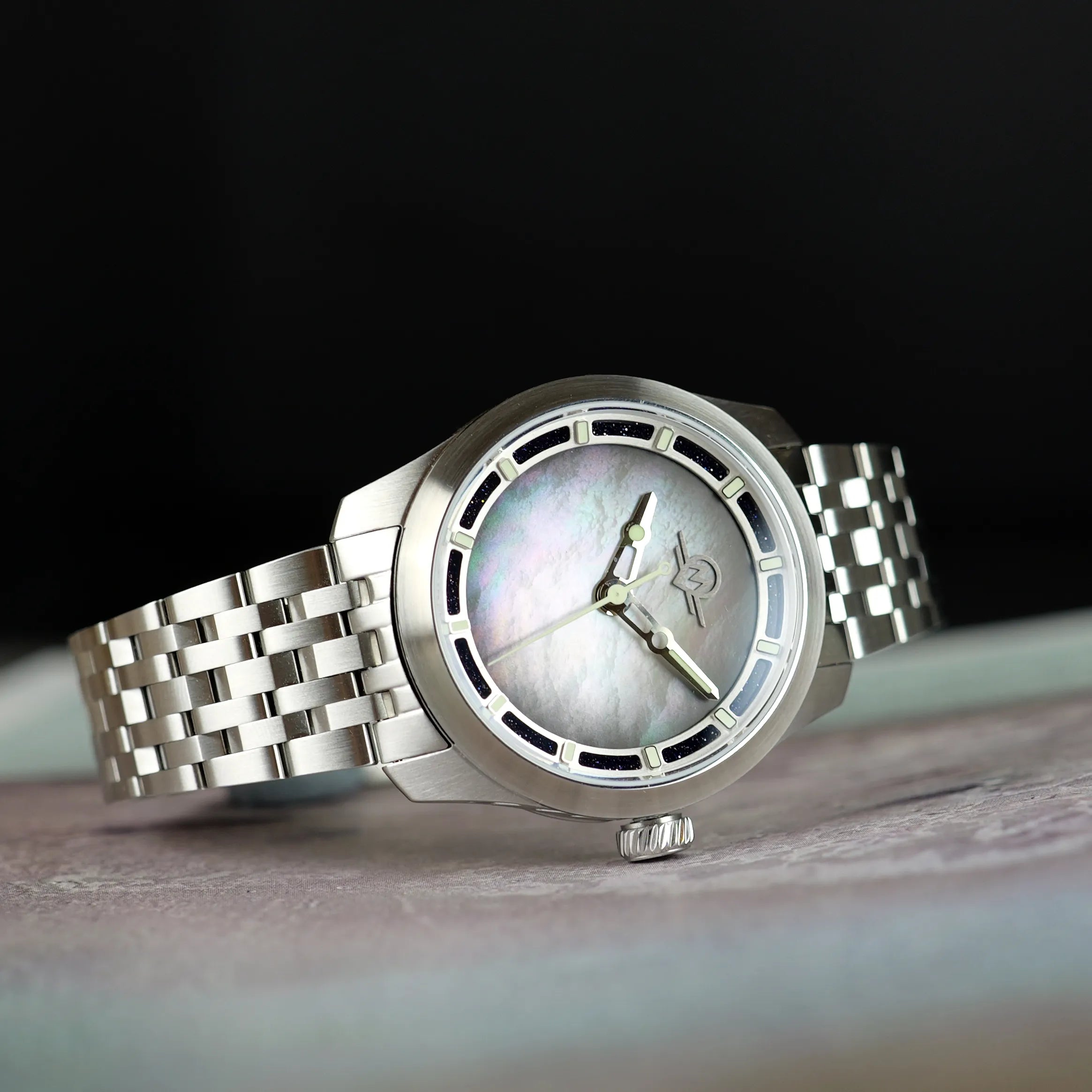 MONRO LUNA ADVENTURE MLA-PPB PLANET PEARL, 9039 Automatic Watch, 39mm Stainless Steel