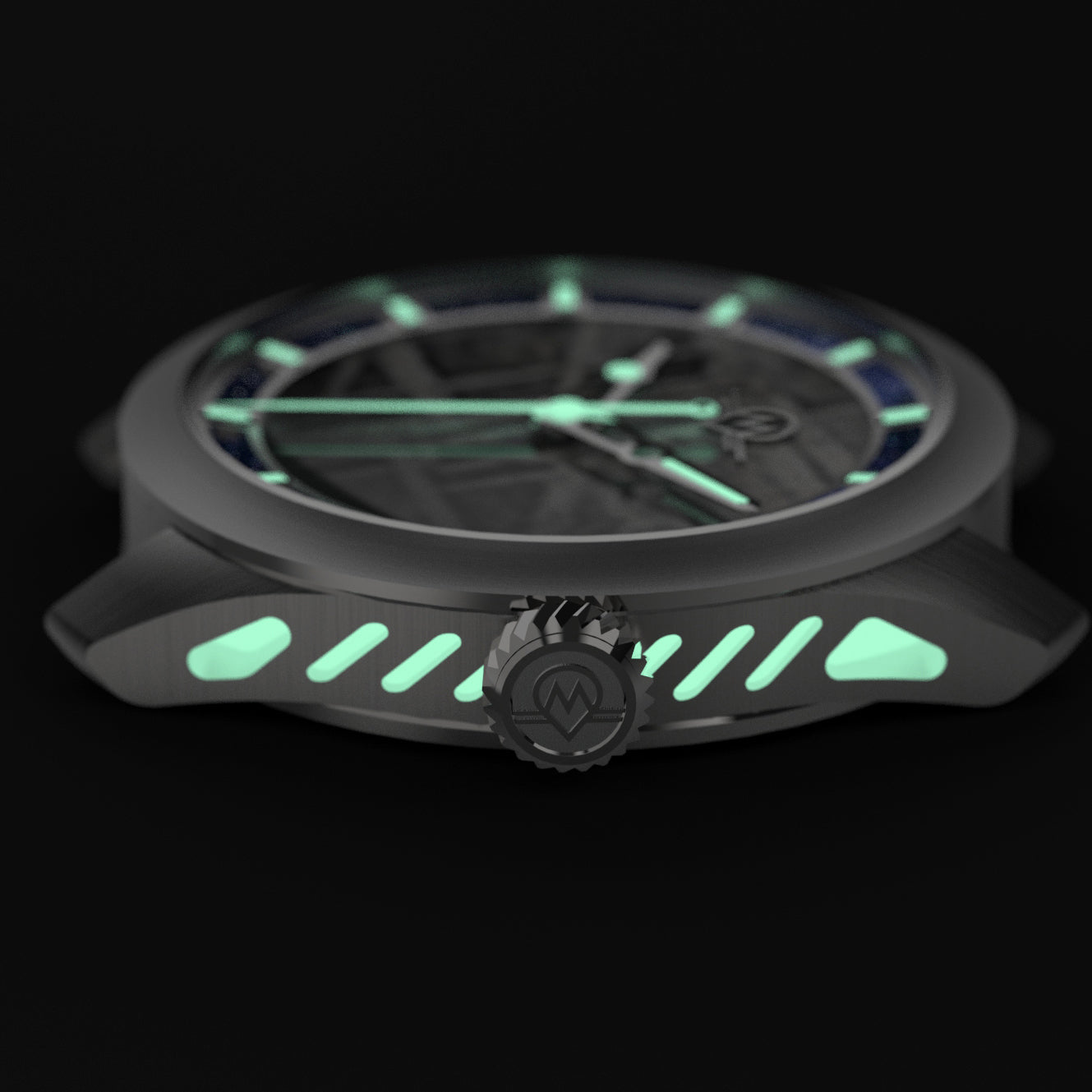 MONRO LUNA ADVENTURE MLA-MER METEORITE DIAL, 9039 Automatic Watch, 39mm EPDM Rubber