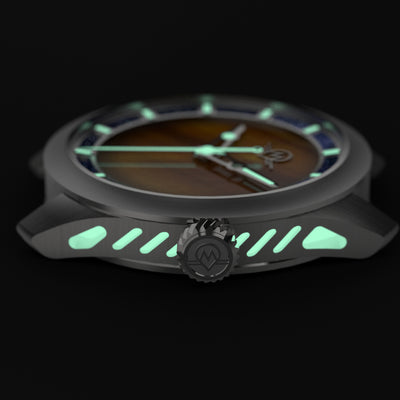 MONRO LUNA ADVENTURE MLA-PTB PLANET TIGERS EYE, 9039 Automatic Watch, 39mm Stainless Steel