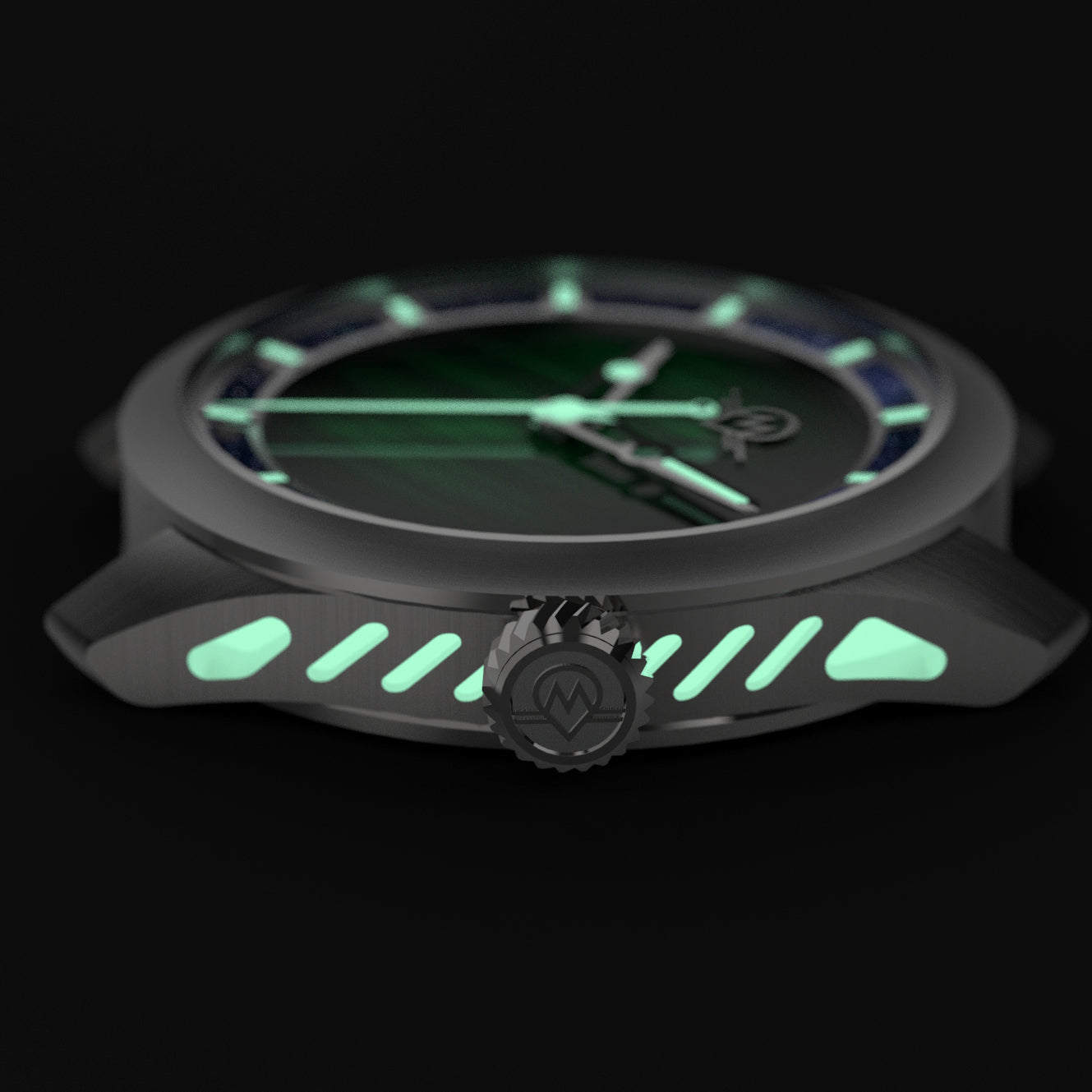 MONRO LUNA ADVENTURE MLA-PMB PLANET MALACHITE, 9039 Automatic Watch, 39mm Stainless Steel