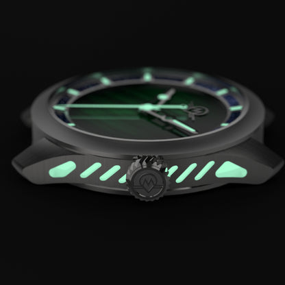 MONRO LUNA ADVENTURE MLA-PMB PLANET MALACHITE, 9039 Automatic Watch, 39mm Stainless Steel