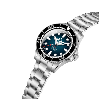 MONRO OCEAN ADVENTURE MOA-1 ATLANTIC BLUE, Automatic Dive Watch, 41mm Stainless Steel, Blue Dial