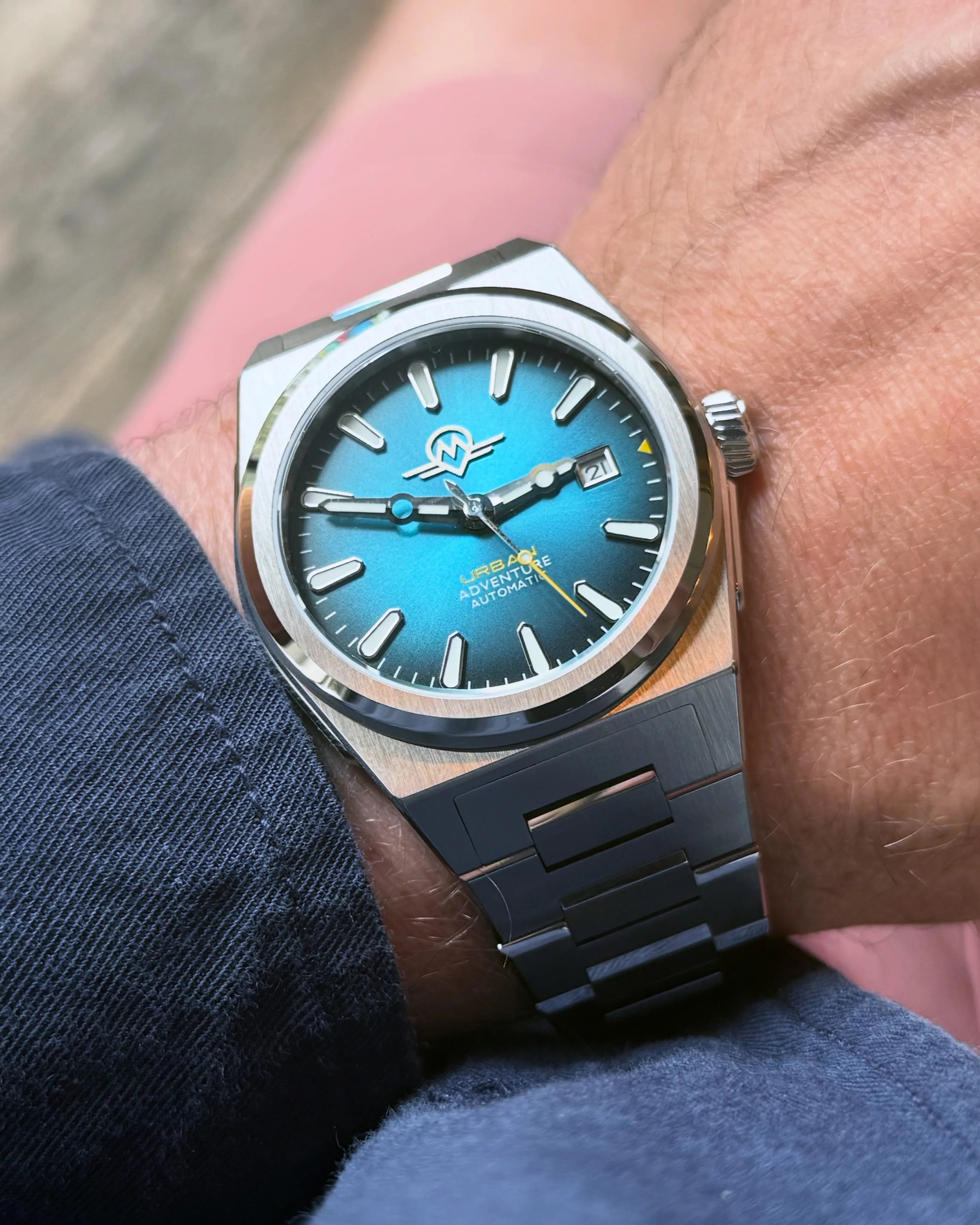 MONRO URBAN ADVENTURE MUA-A2, Automatic, 40mm Stainless Steel, Teal Dial
