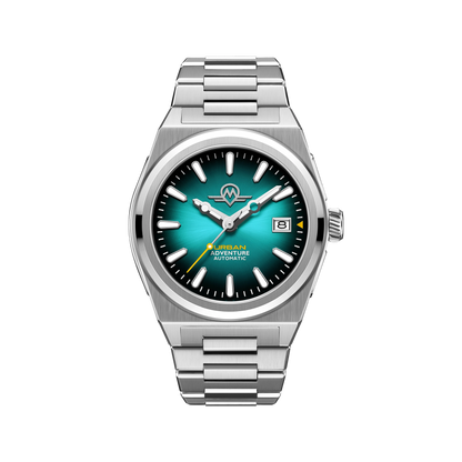 MONRO URBAN ADVENTURE MUA-A2, Automatic, 40mm Stainless Steel, Teal Dial