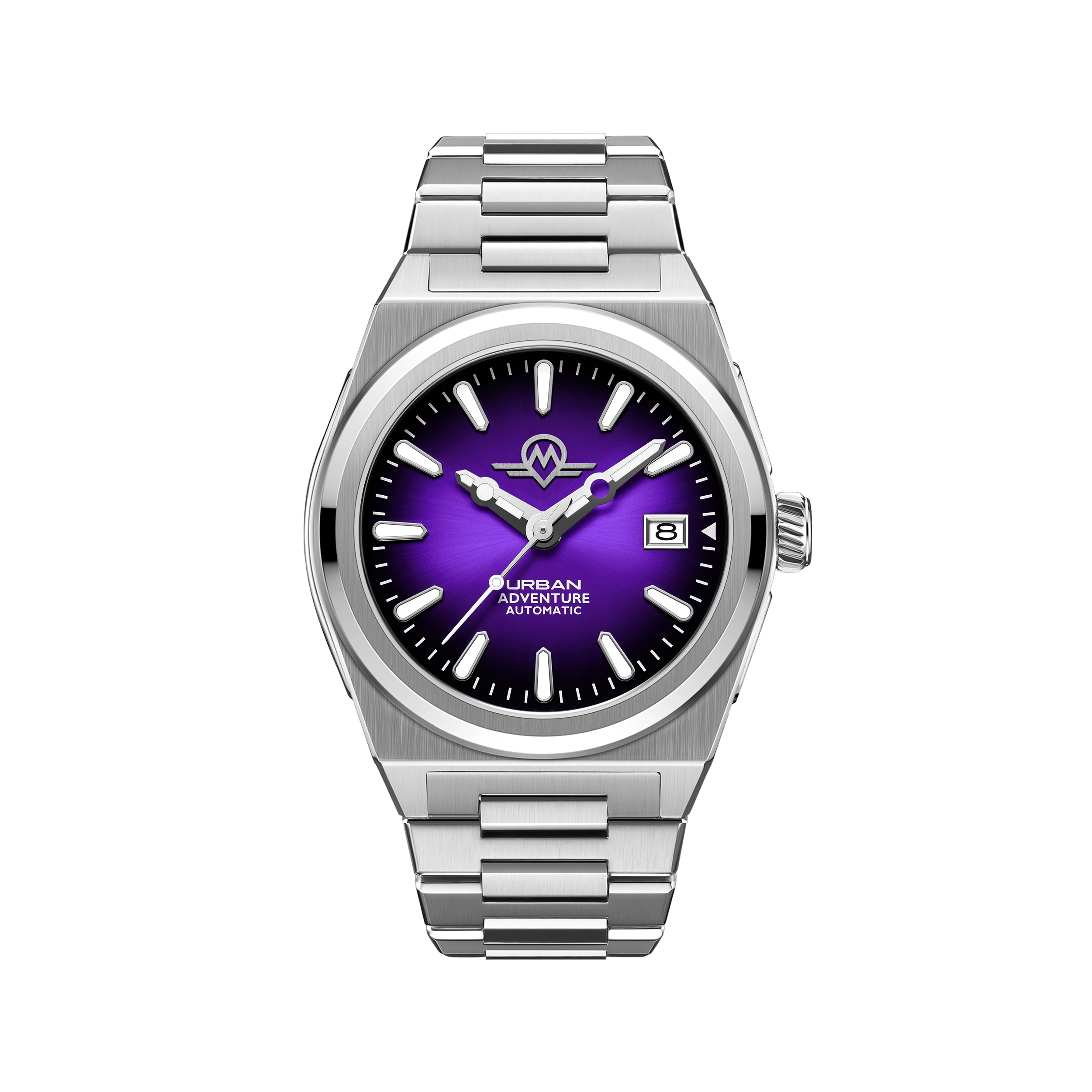MONRO URBAN ADVENTURE MUA-A3, Automatic, 40mm Stainless Steel, Purple Dial