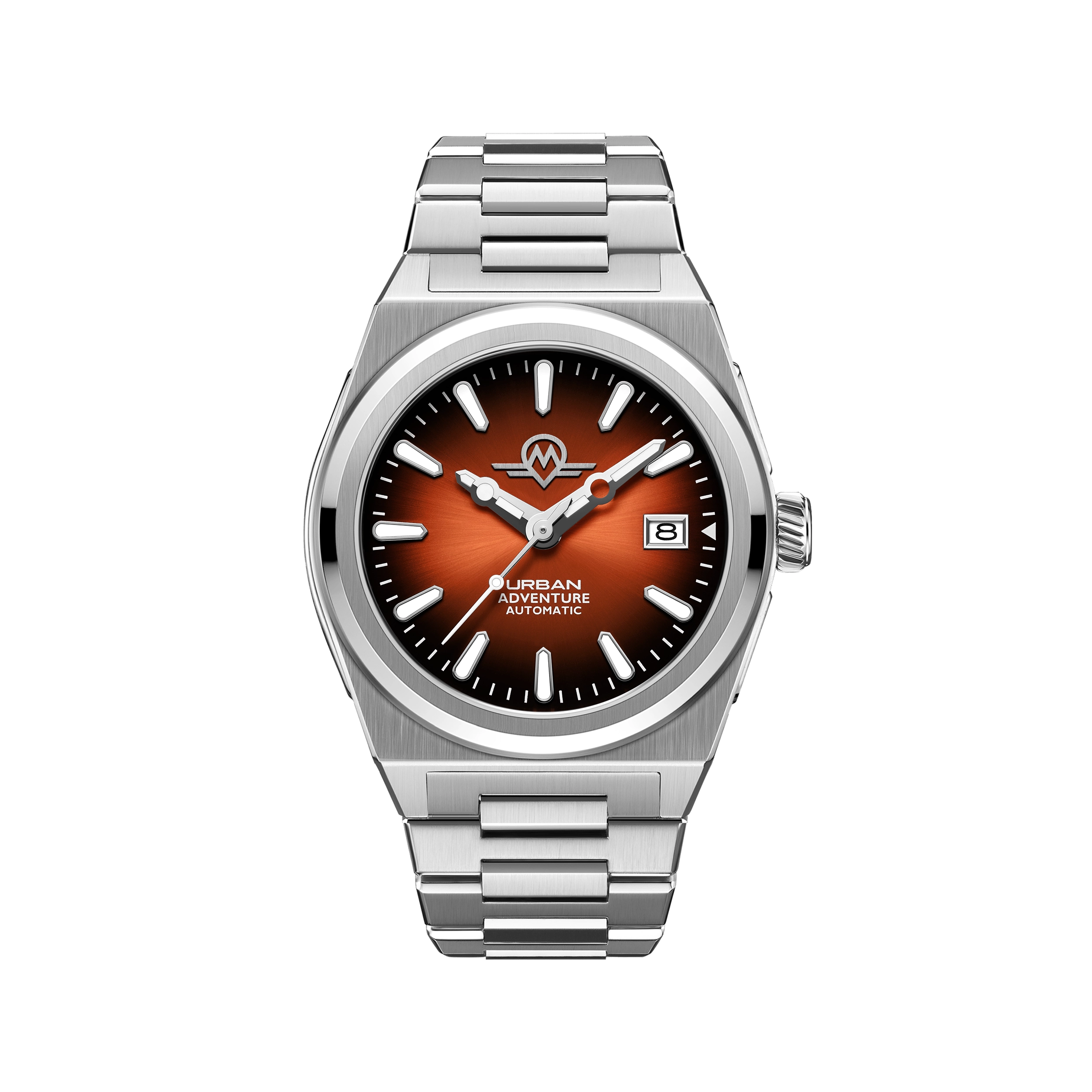 MONRO URBAN ADVENTURE MUA-A4, Automatic, 40mm Stainless Steel, Orange Dial