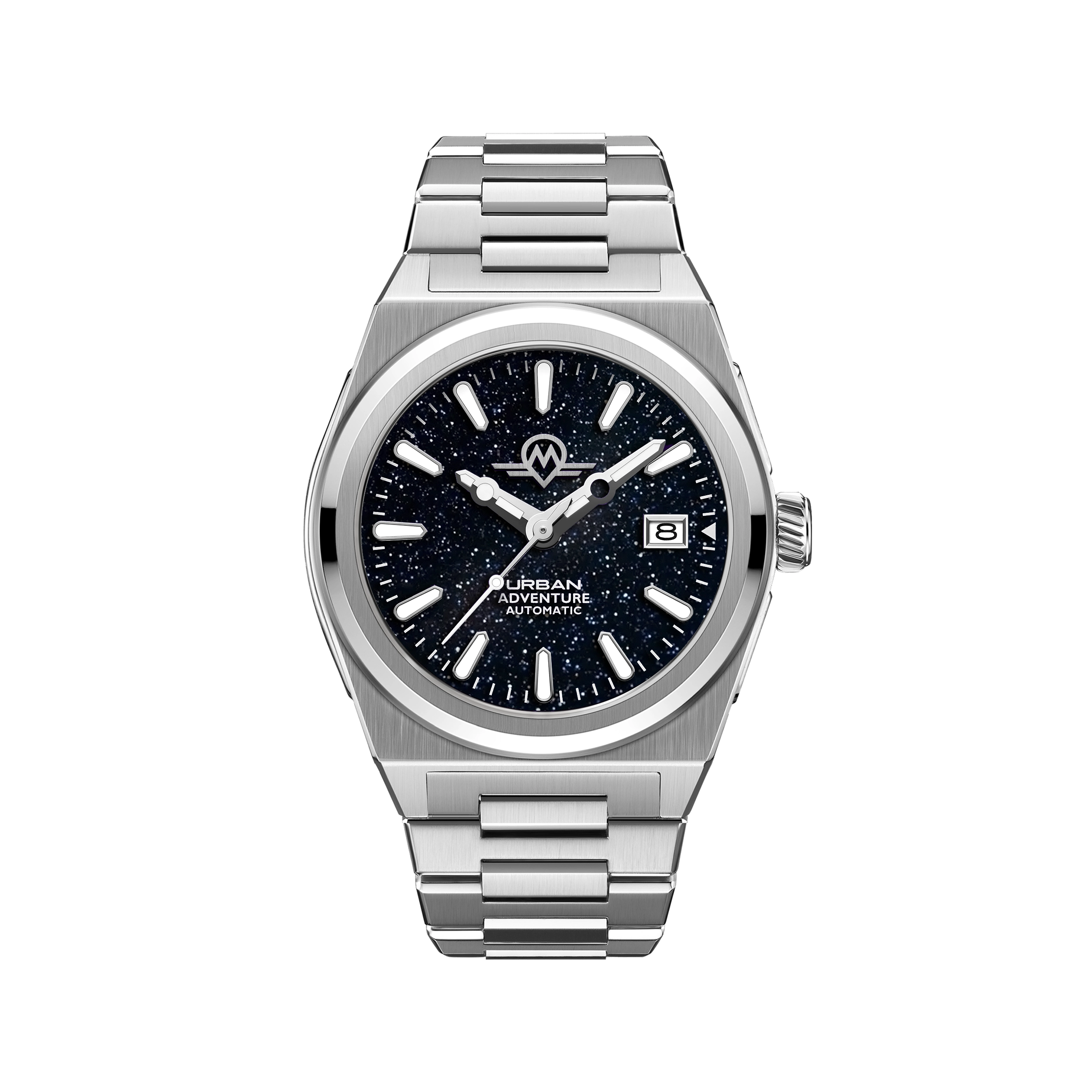 MONRO URBAN ADVENTURE MUA-A5, Automatic, 40mm Stainless Steel, Aventurine Dial