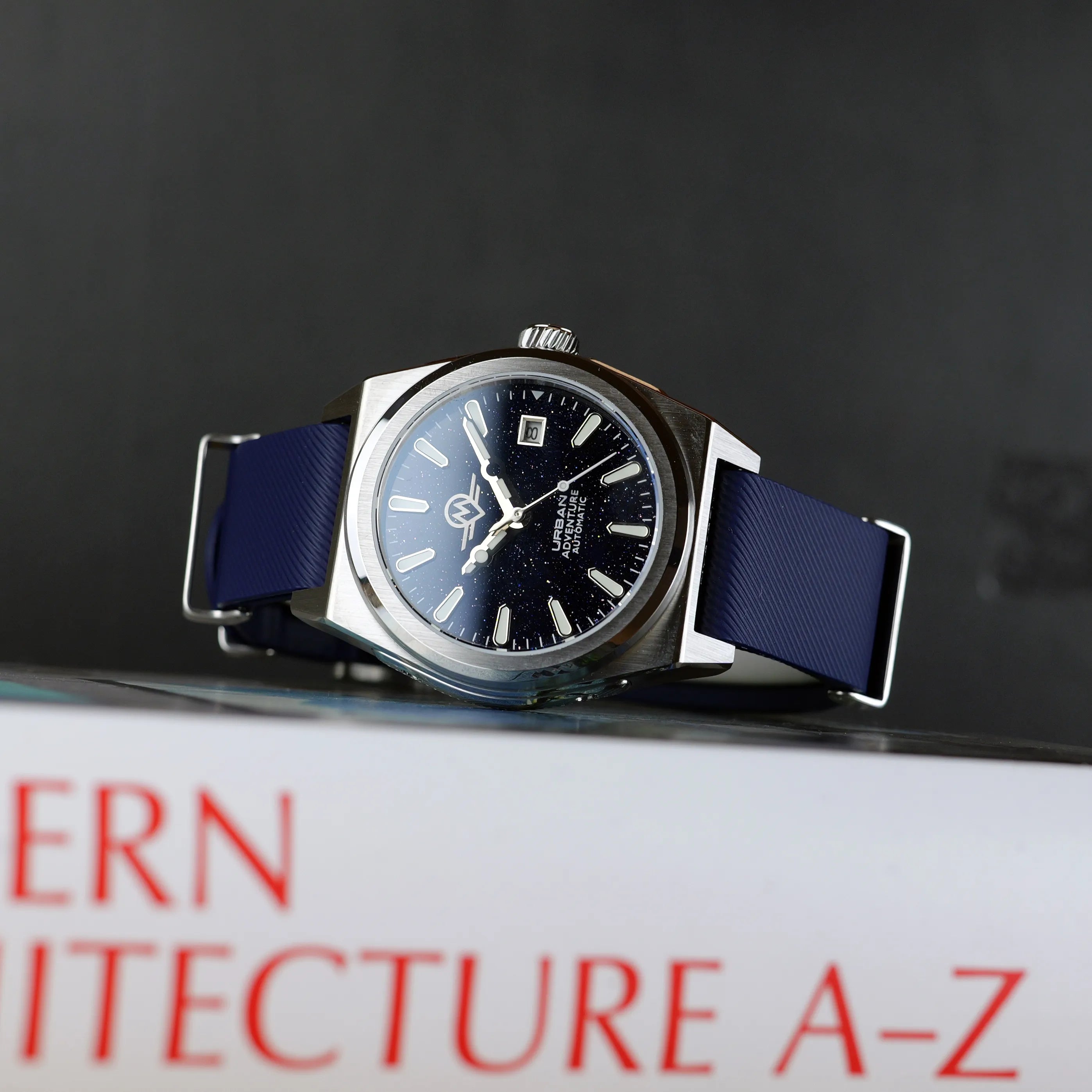 MONRO URBAN ADVENTURE MUA-A5, Automatic, 40mm Stainless Steel, Aventurine Dial