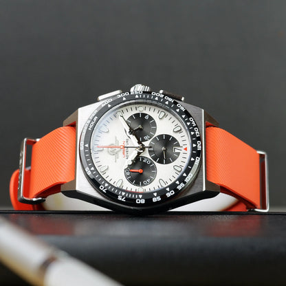 MONRO URBAN ADVENTURE MUA-C1, Mechaquartz Chronograph, 40mm Stainless Steel, White Dial