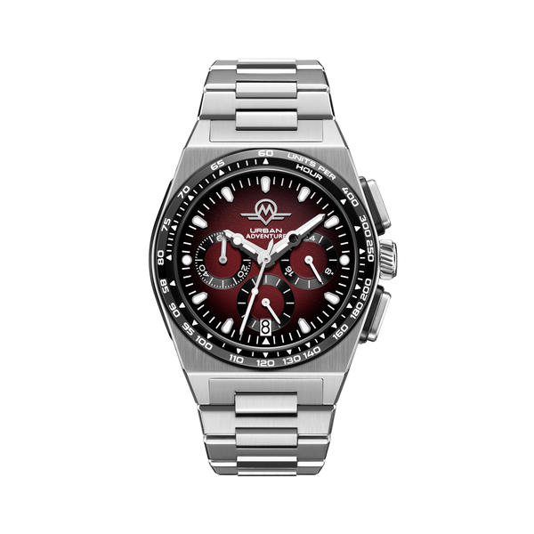 時計 MONACA MONRO URBAN ADVENTURE MUA-C2, Mechaquartz Chronograph, 40mm