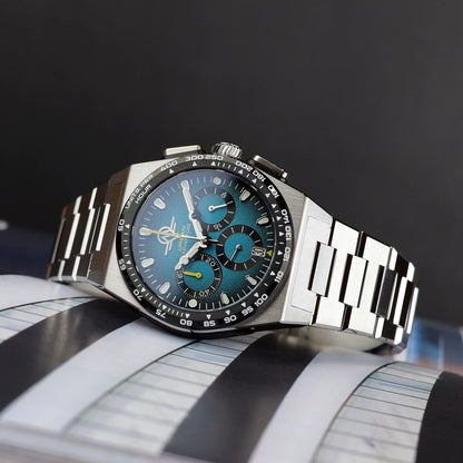 MONRO URBAN ADVENTURE MUA-C3, Mechaquartz Chronograph, 40mm Stainless Steel, Green Dial