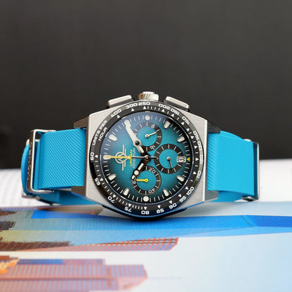 MONRO URBAN ADVENTURE MUA-C3, Mechaquartz Chronograph, 40mm Stainless Steel, Green Dial