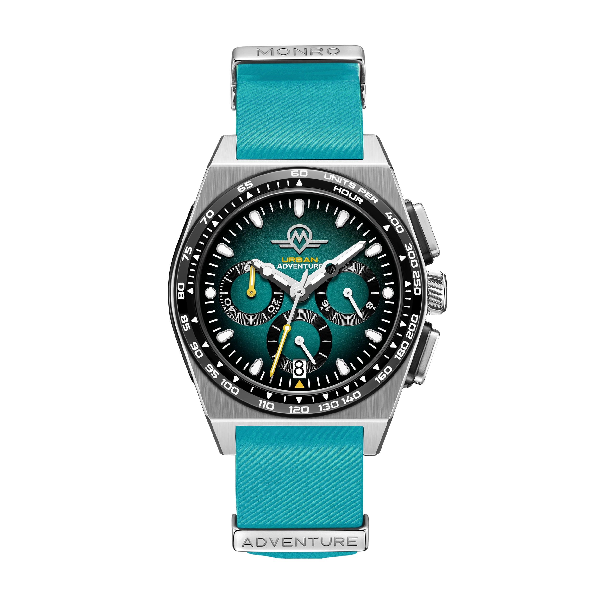 MONRO URBAN ADVENTURE MUA-C3, Mechaquartz Chronograph, 40mm Stainless Steel, Green Dial