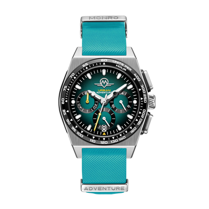 MONRO URBAN ADVENTURE MUA-C3, Mechaquartz Chronograph, 40mm Stainless Steel, Green Dial