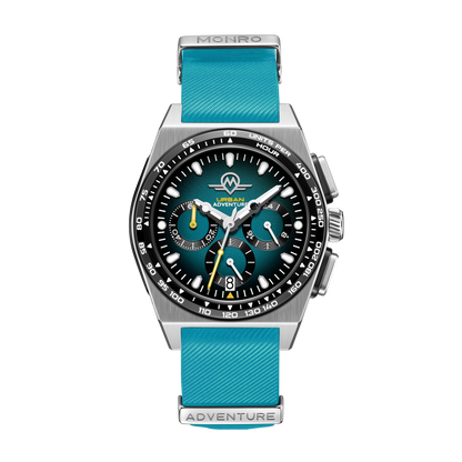 MONRO URBAN ADVENTURE MUA-C3, Mechaquartz Chronograph, 40mm Stainless Steel, Green Dial