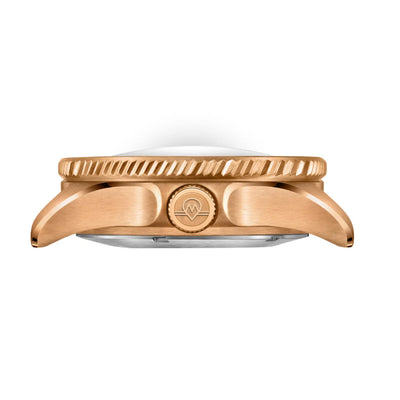 MONRO OCEAN ADVENTURE MOA-BR2 PACIFIC BRONZE, Automatic Dive Watch, 41mm Bronze Case, Black Dial