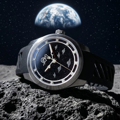 EARLY VIP ACCESS - MONRO LUNA ADVENTURE MLA-WCP WE COME IN PEACE, 9039 Automatic Watch, 39mm EPDM Rubber